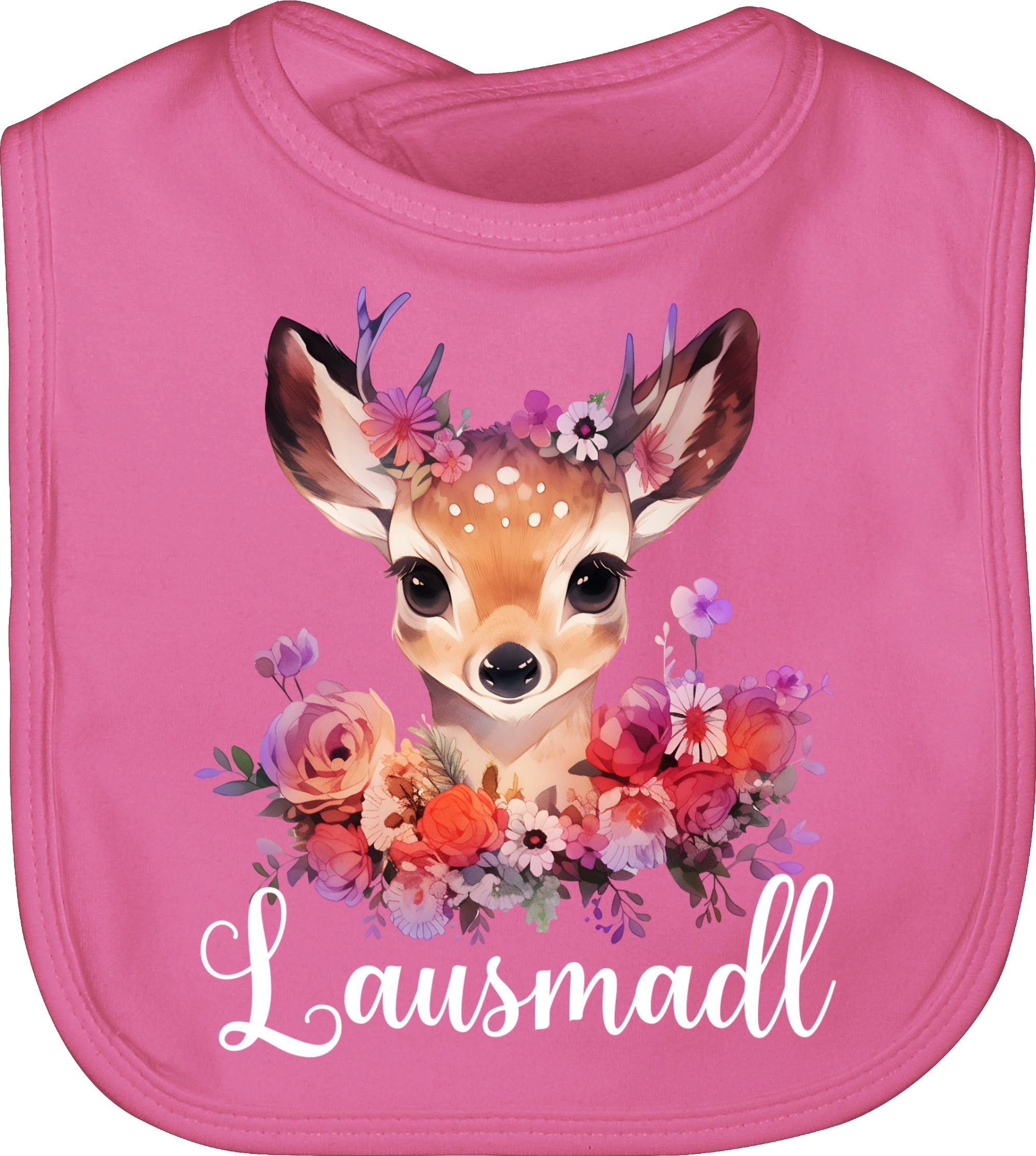 Shirtracer Lätzchen Lausmadl Lausmadel Lausdrindl Lausmädchen, Mode für Oktoberfest Baby Outfit 1 Pink