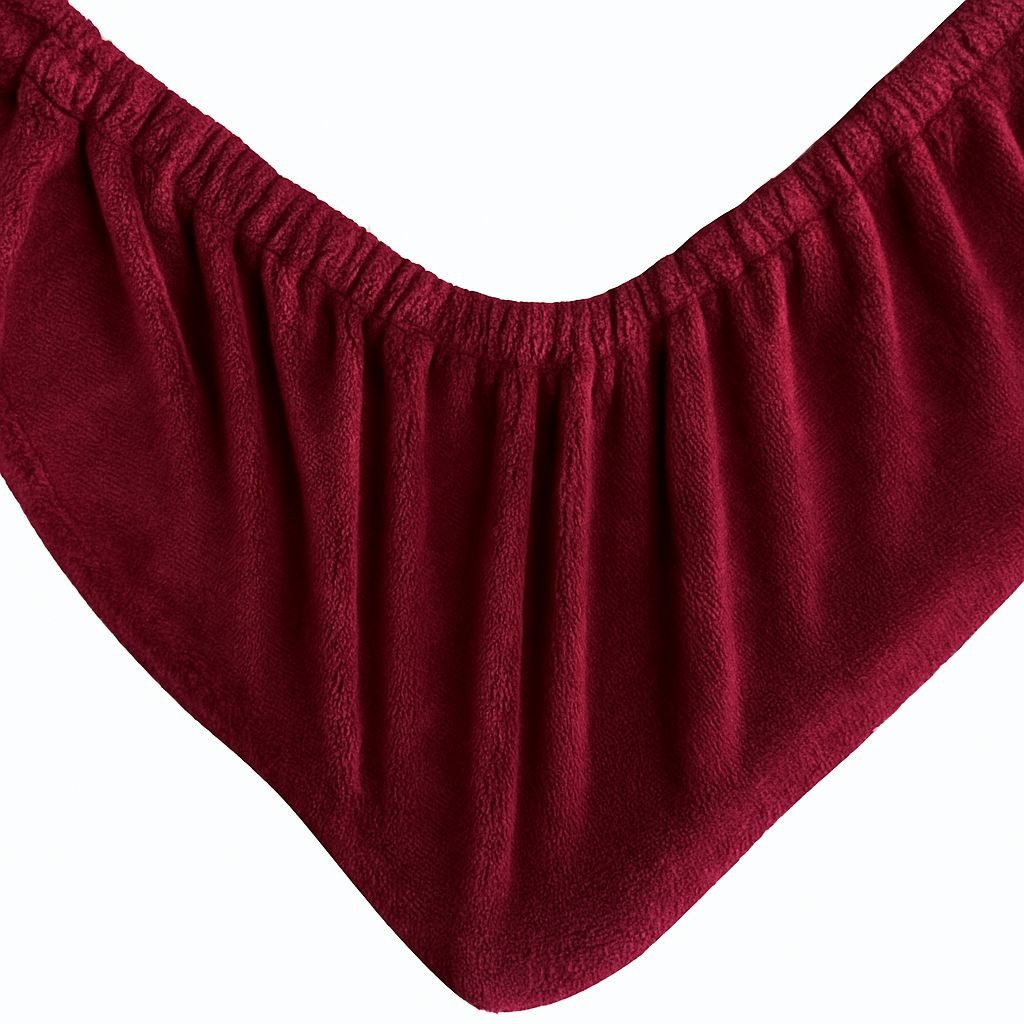 Leonado Vicenti Spannbettlaken Winter Teddy Plüsch Cashmere Touch Gummizug Spannbetttuch, Nicky, Gummizug: rundum, (1 Stück), flauschig warm kuschelig extra wei – Bild 5 von 5