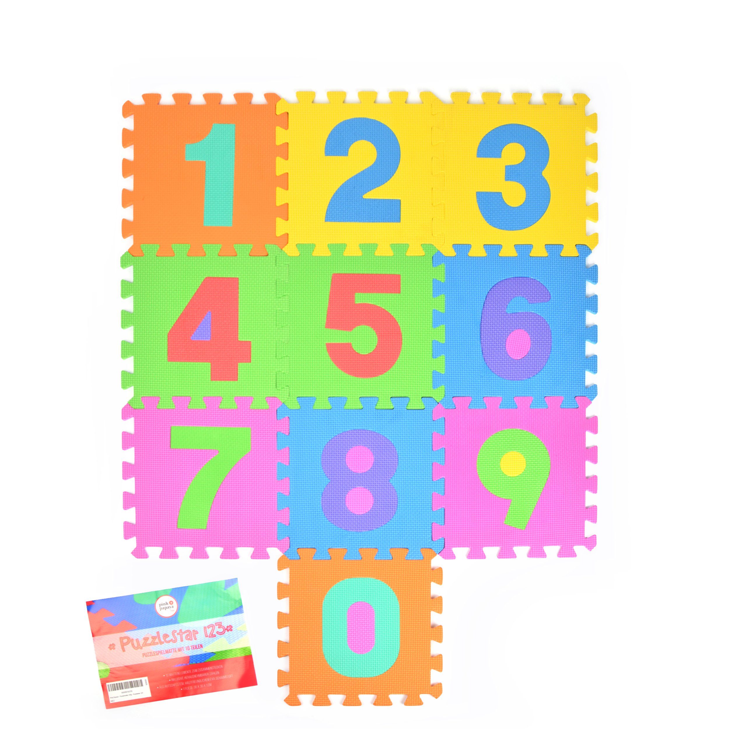 Papaya rutschfest und Puzzlematte verschiedene hautfreundlich wärmeisolierend, Pink Puzzlestar Puzzlematte Modelle,