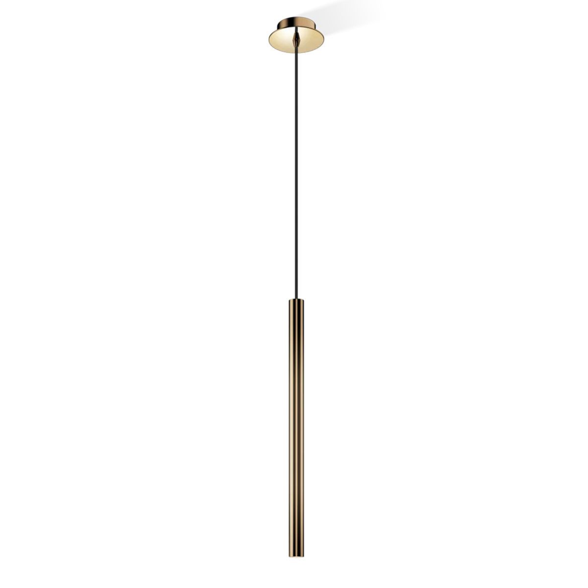 Decor Walther LED Pendelleuchte Pipe Hängeleuchte Ø: 3,5 cm, LED fest integriert, Warmweiß, Schlanke Röhrenform, Licht nach unten