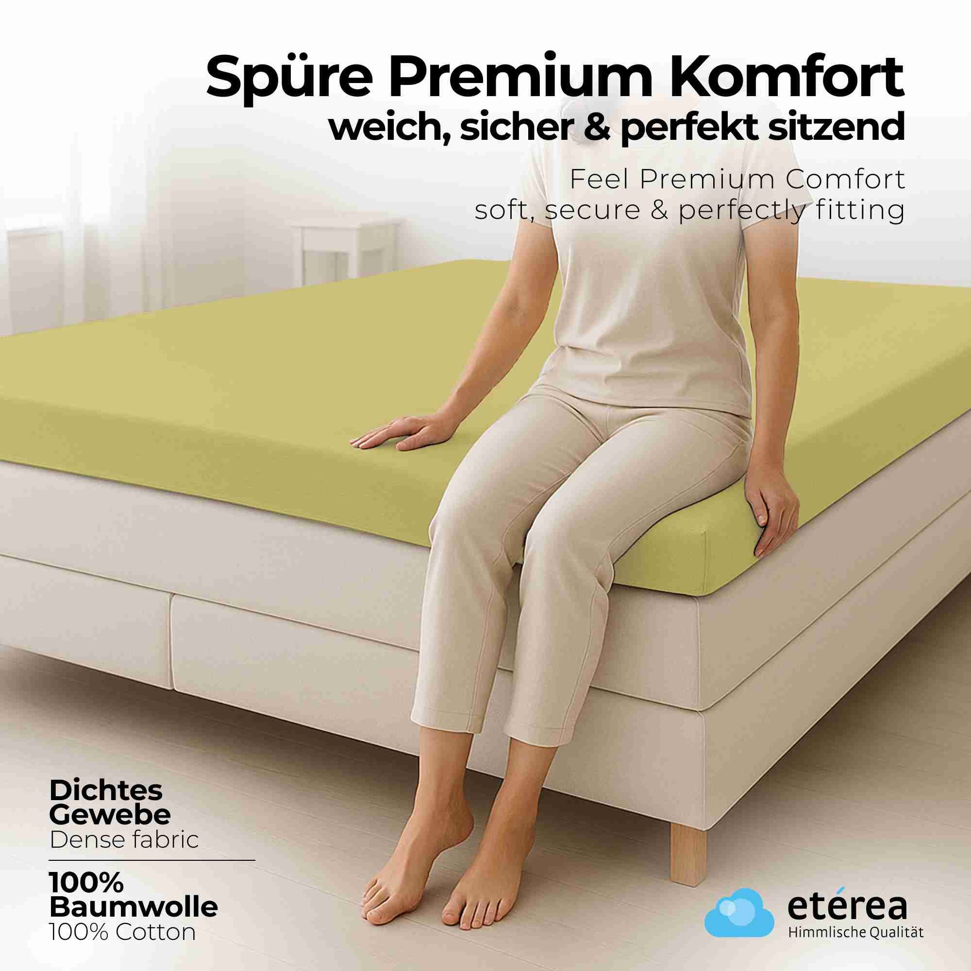 etérea Himmlische Qualität Spannbettlaken etérea Comfort Jersey Topper Span günstig online kaufen