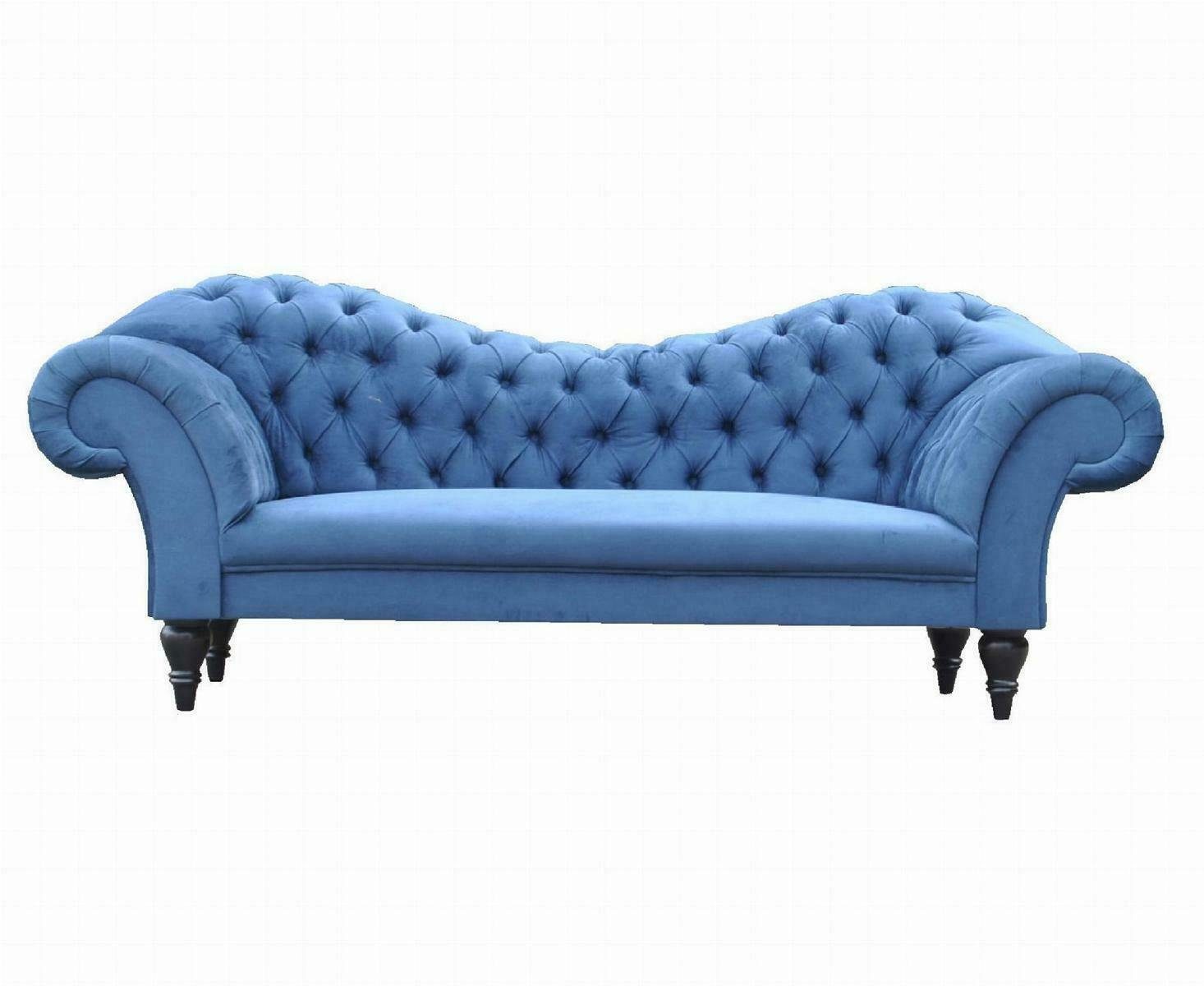 JVmoebel 3-Sitzer Chesterfield Dreisitzer Design in Textil Sitzer, Sitzer 3 Made Sofa Europe