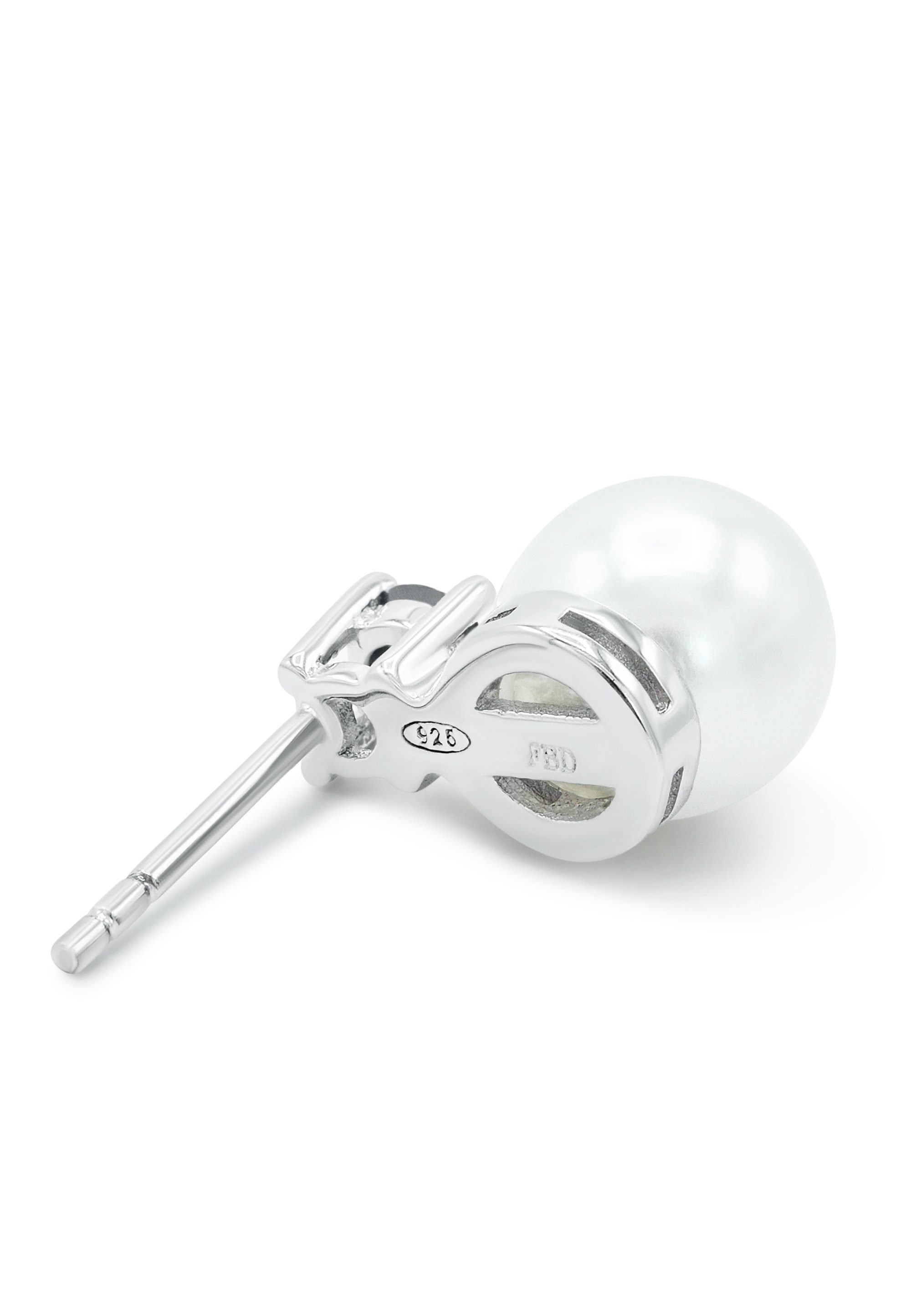 NANA KAY Paar Ohrstecker Fashion Pearl, mit farbigem Zirkonia-Stein