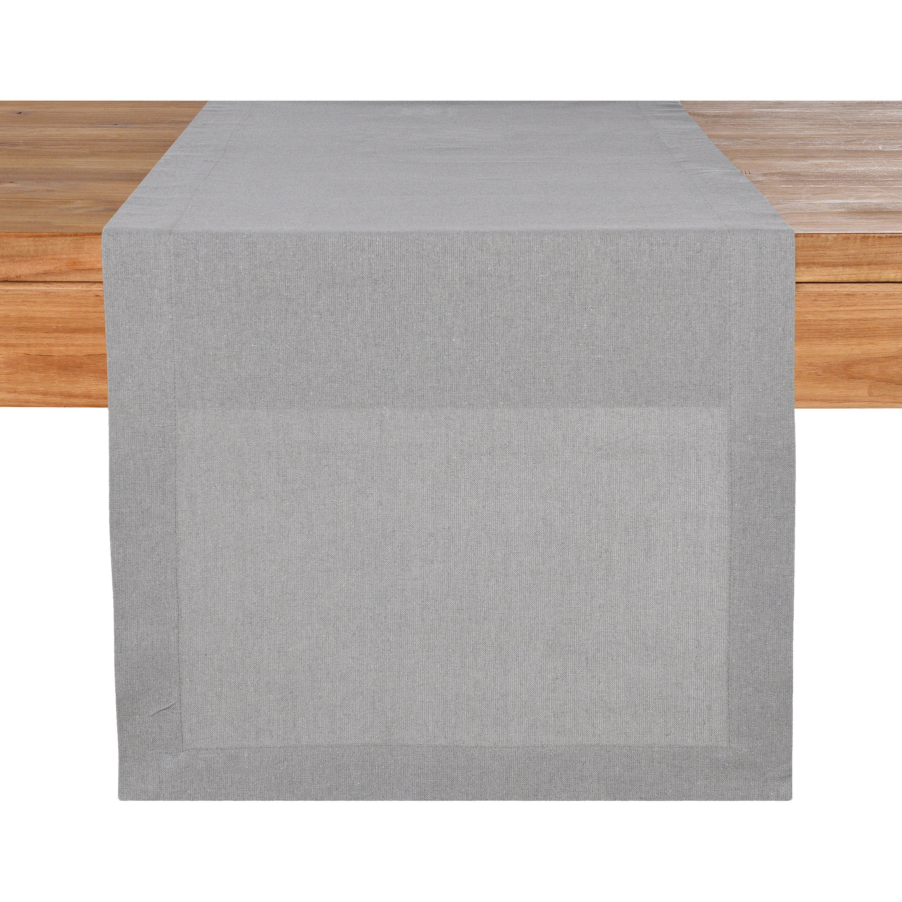 Hellgrau Recycled Depot Polyester, 1 Tischläufer), Baumwolle, Tischläufer B 40 Tischdecke Zentimeter, Zentimeter aus 150 (Packung, Cotton L