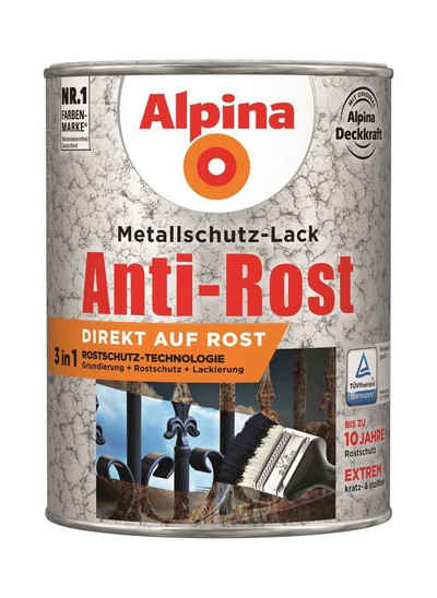 Alpina Lack Alpina Metallschutz-Lack Hammerschlag 2,5 L silber