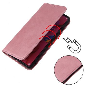 H-basics Handyhülle Handyhülle für Samsung Galaxy A7 2019 / A70 klapphülle case cover - Kartenfach, Stand Funktion, und unsichtbar Magnetverschluss