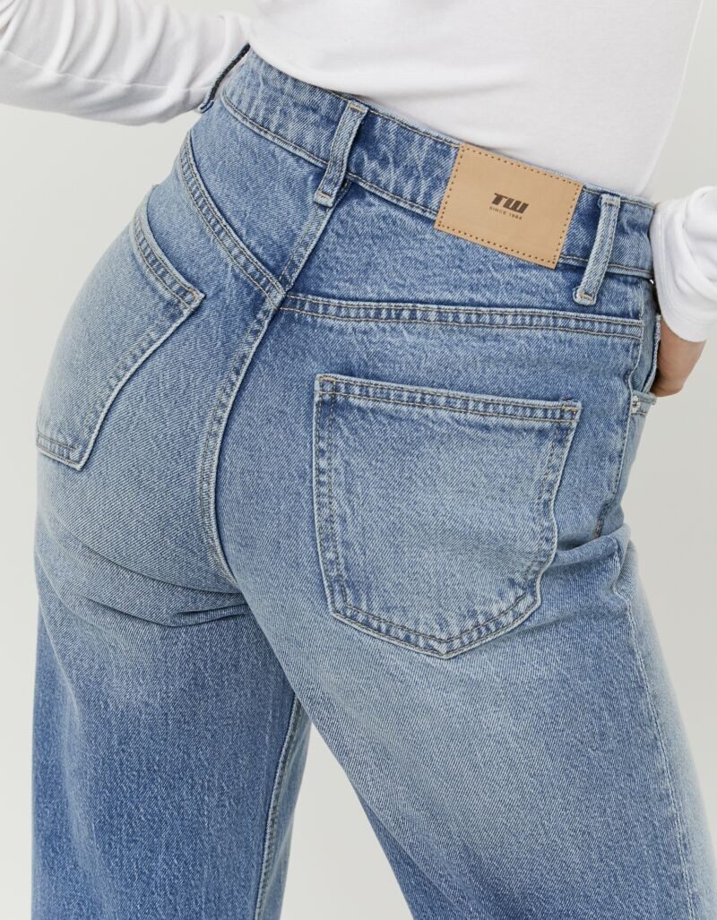 Tally Weijl High-waist-Jeans SPADEPEPPER Baumwollmischung, High-Waist mit geradem Beinverlauf