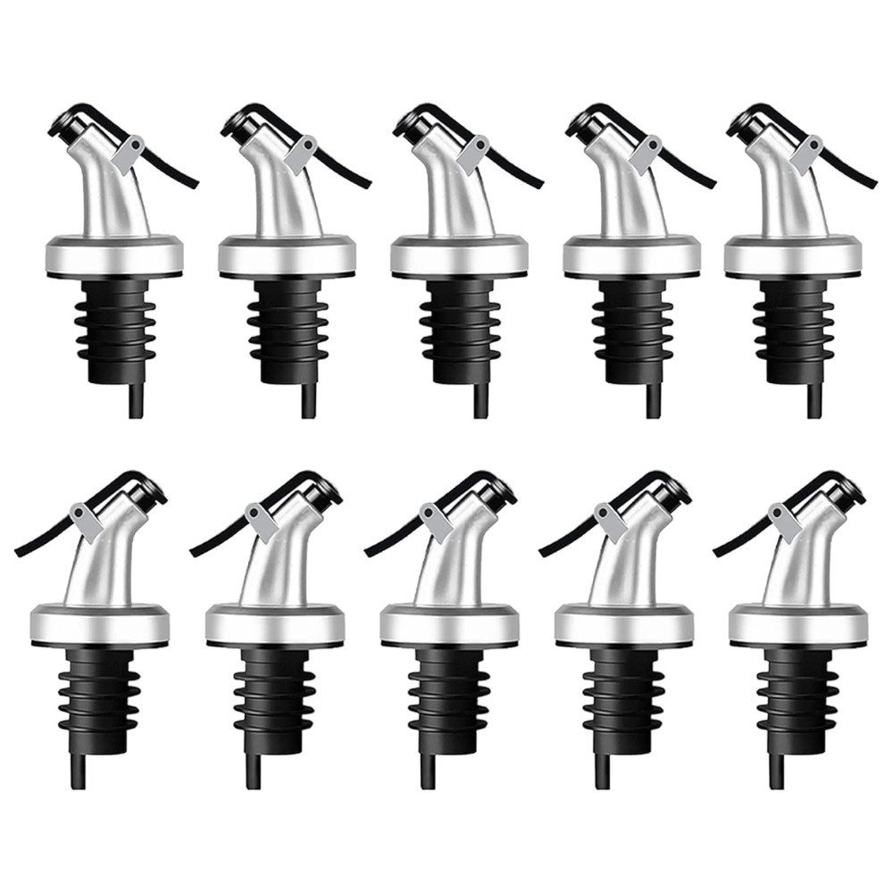 Layba Flaschenausgießer Essig und Öl Ausgießer für Flaschen mit Verschlusskappe, Set, 10-St., 10 Flaschen Ausgießer
