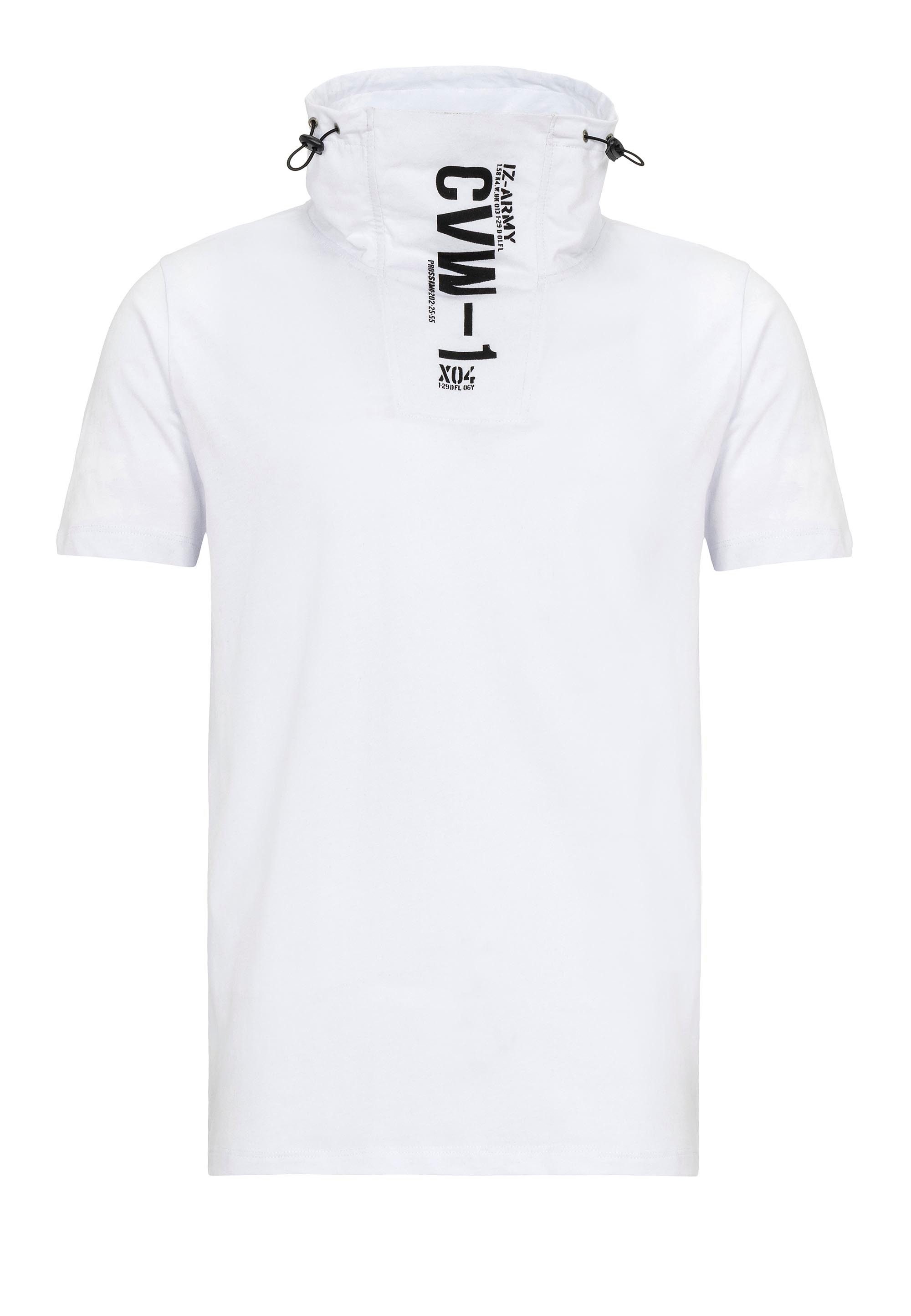 RedBridge T-Shirt mit Stehkragen – Streetwear-Design, 100 % Baumwolle, Slim günstig online kaufen