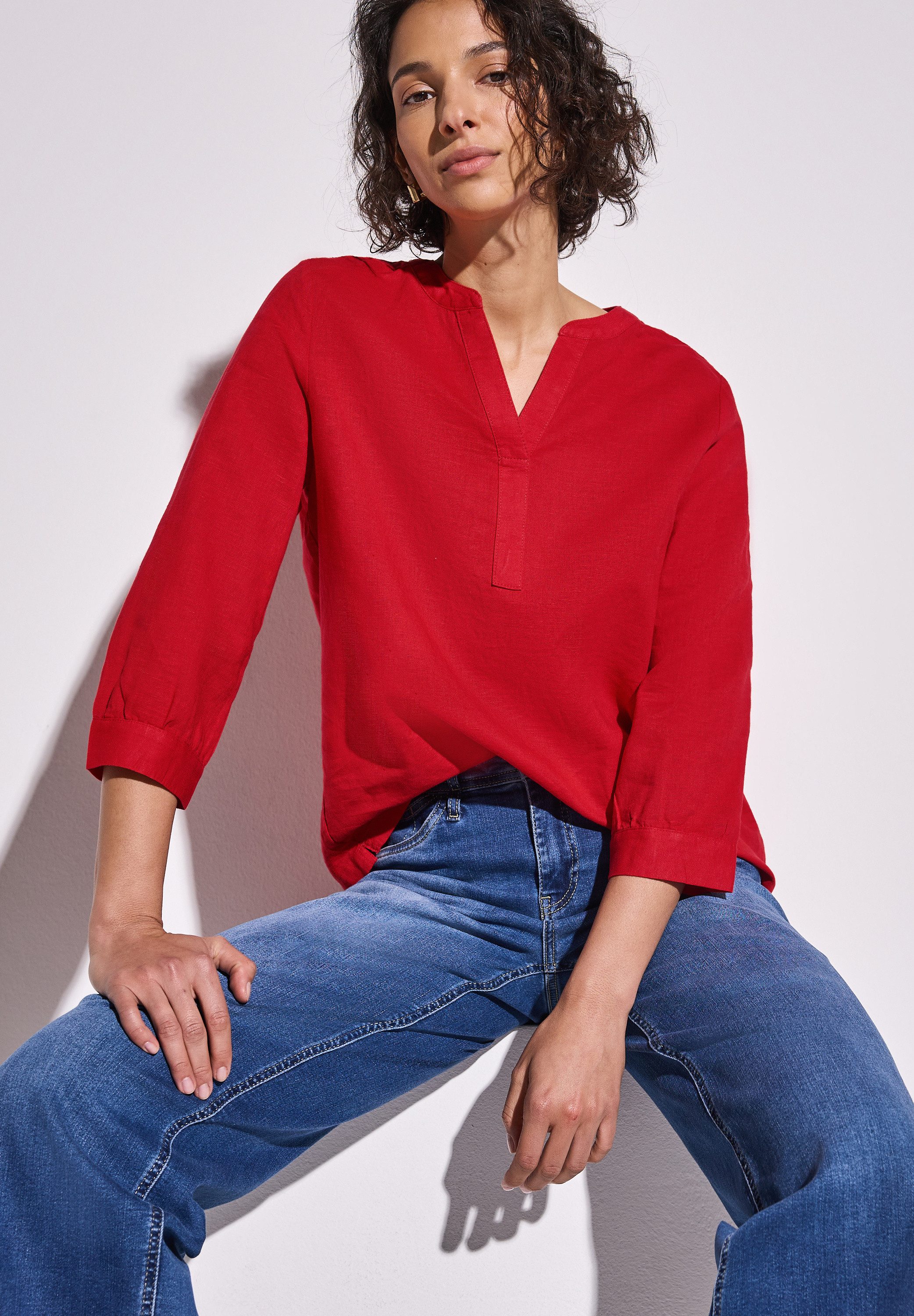 STREET ONE Klassische Bluse mit 3/4-Ärmel günstig online kaufen