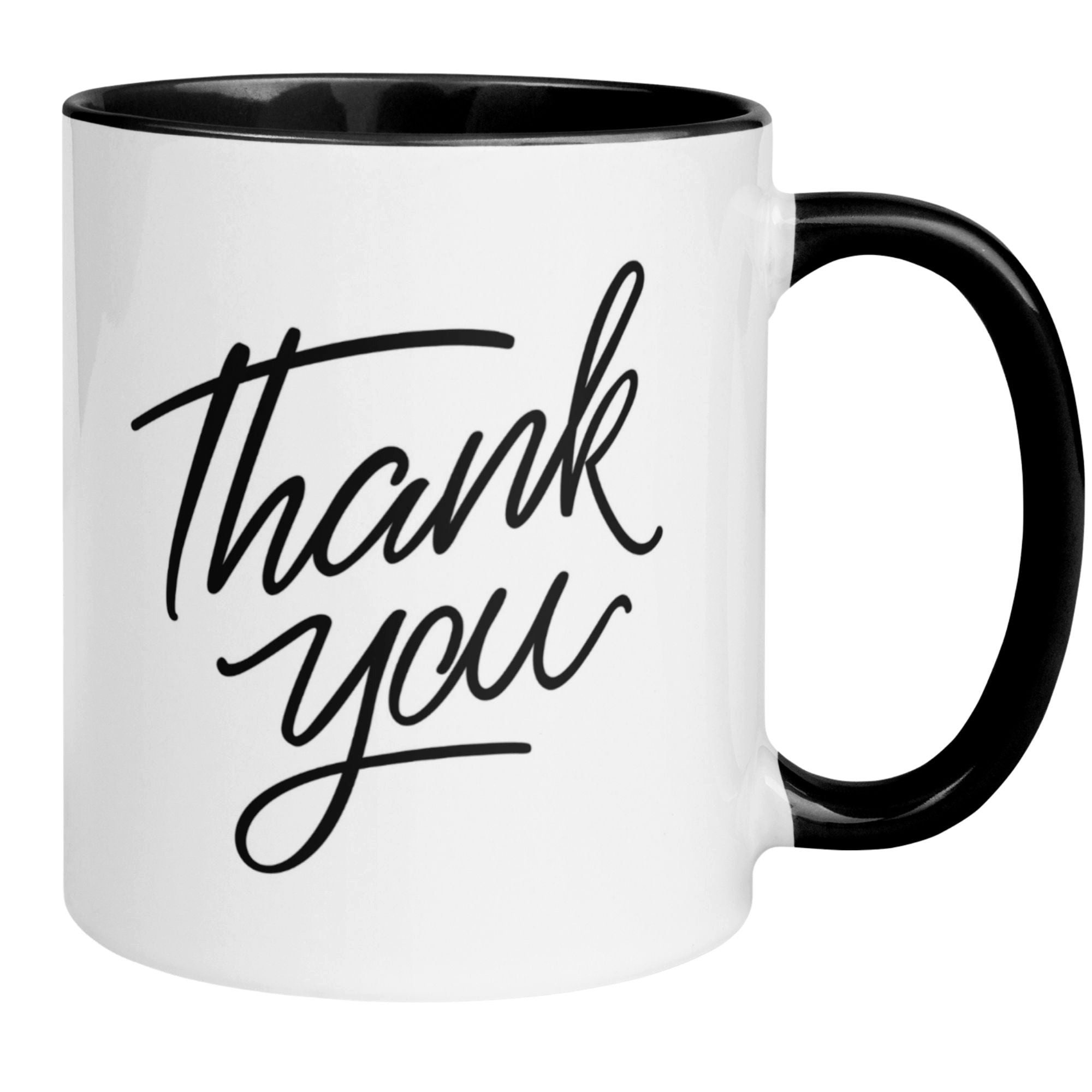 Momentals Tasse Danke – „Handschriftliches Thank You“ – Dankeschön Geschenke, Gratis Versand · Links-&Rechtshänder · Spülmaschinenfest