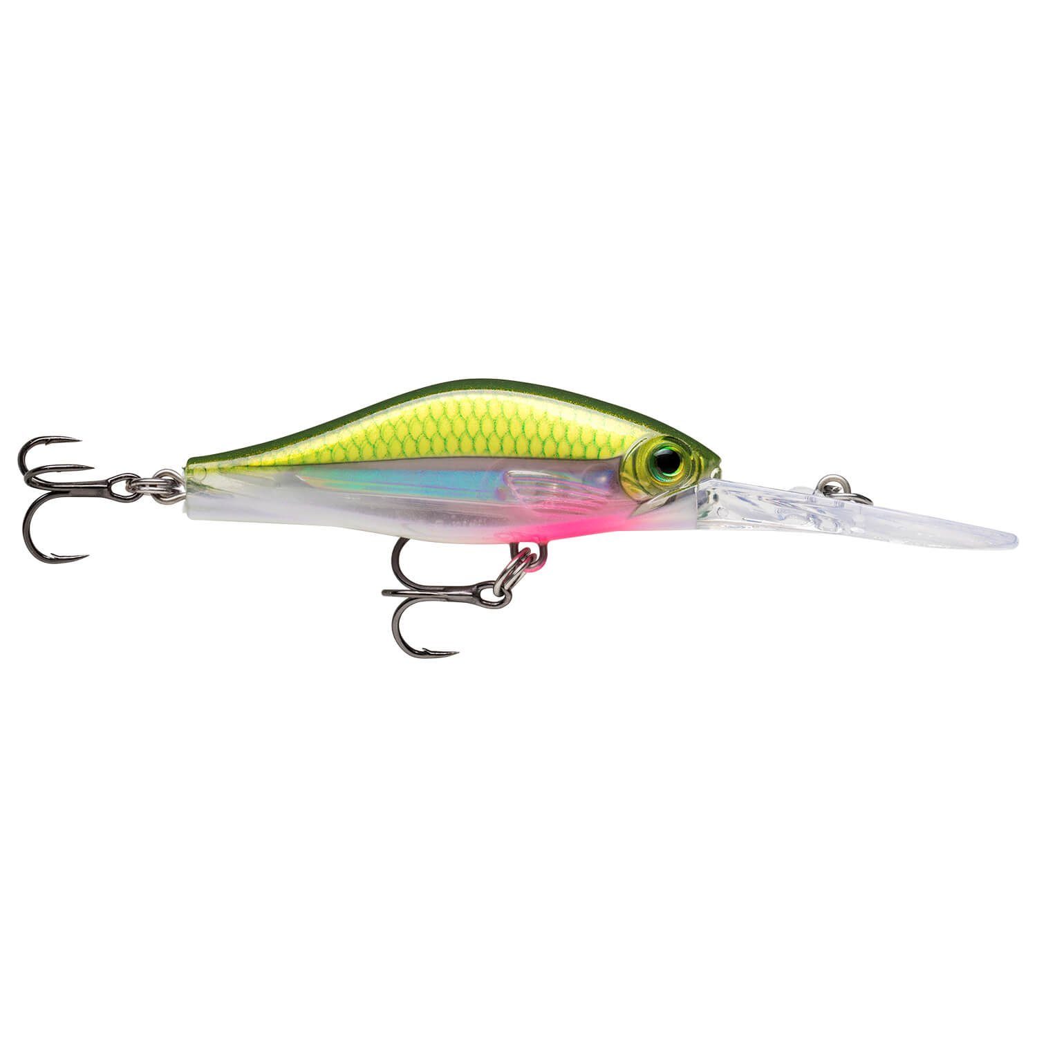 Rapala Kunstköder Rapala Shadow Rap Jack Deep Wobbler, (1-St) Olive Green