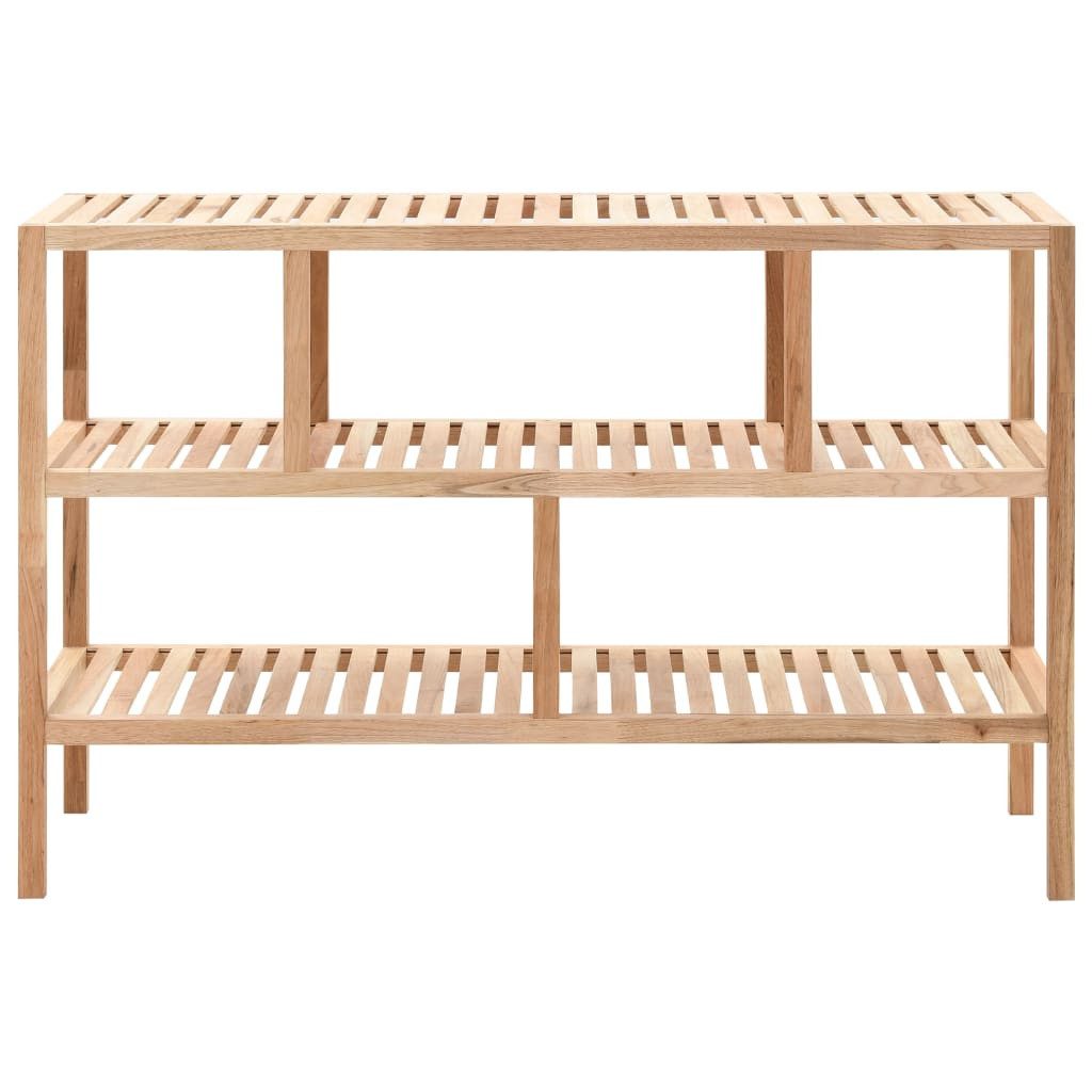 vidaXL Badregal Badezimmer-Regal Walnussholz massiv 100x40x65 cm