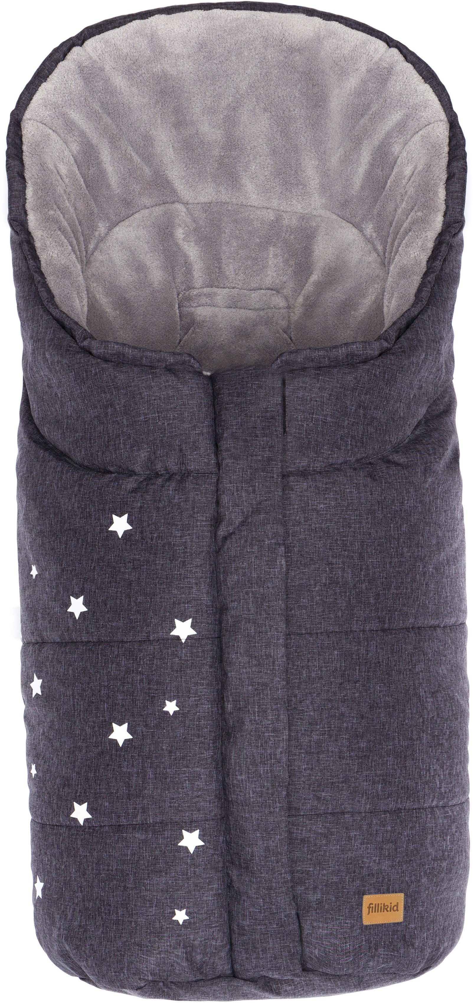 Fußsack Askja Winterfußsack, schwarz melange