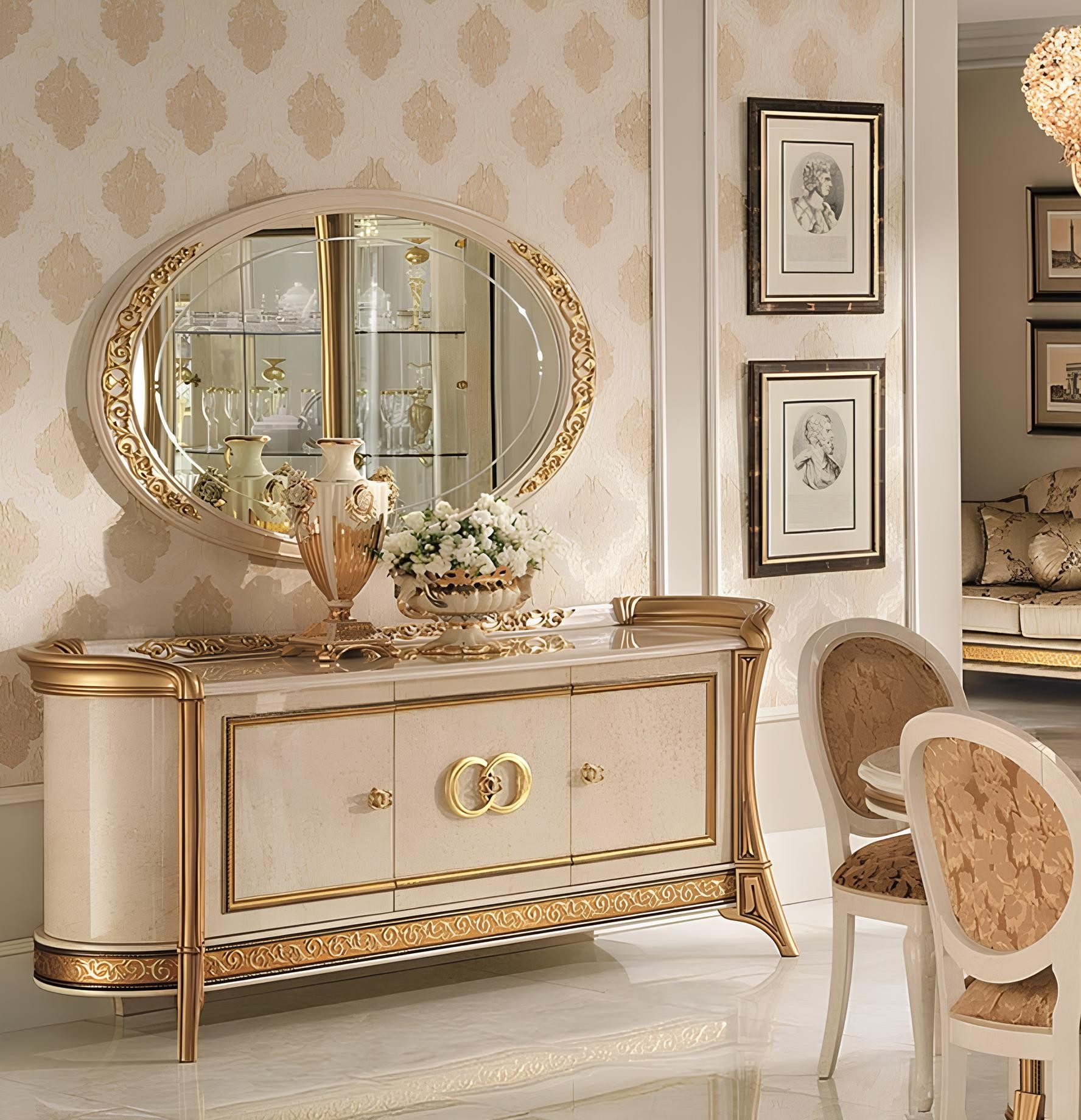 Xlmoebel Anrichte Designer Kommode Konsolen Low Board Schrank für Wohnzimmer, Made in Europa