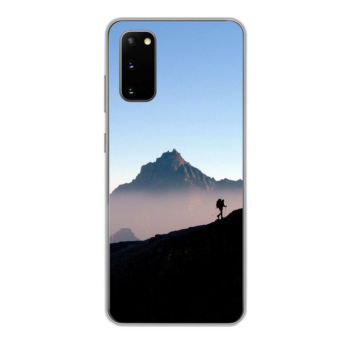 MuchoWow Handyhülle Alpen - Bergsteiger - Berg Phone Case Handyhülle Samsung Galaxy S20 Silikon Schutzhülle