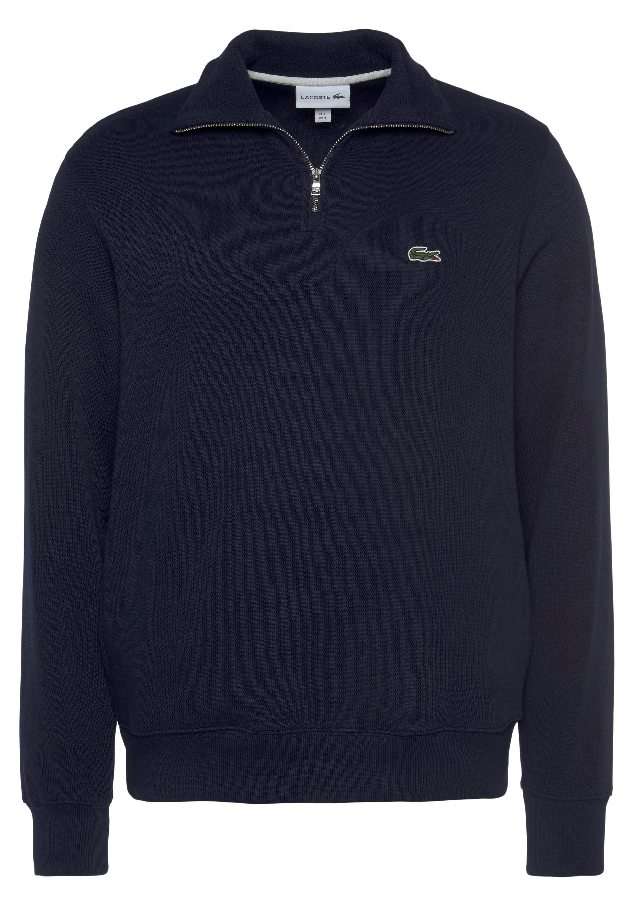 navy Sweattroyer Stehkragen Sweatshirt mit Lacoste