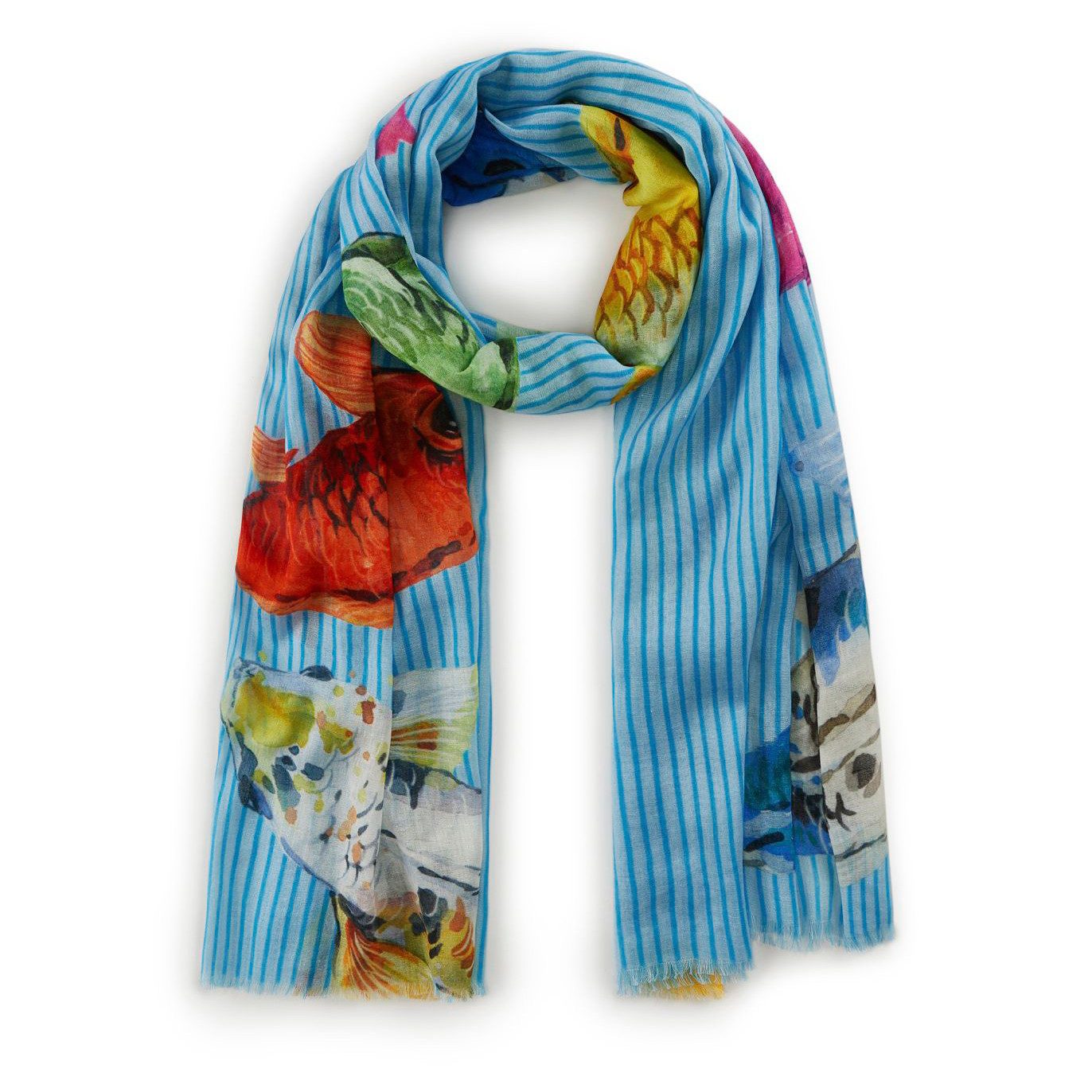 Codello Modeschal Summer Mood, mit Fisch-Motiven