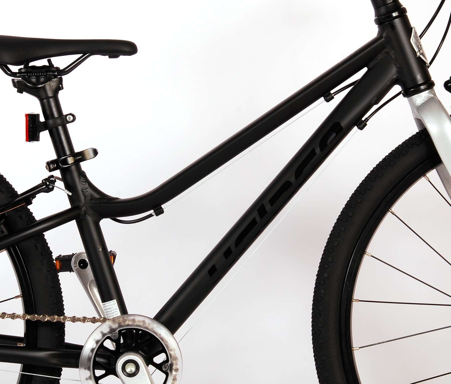 Volare Kinderfahrrad - Dynamic - Jungen - 24 Zoll - mattschwarz - 8-Gang - 8 - 10 Jahre, 8 Gang, bis 115 kg, Fat Tires, Aluminiumelgen