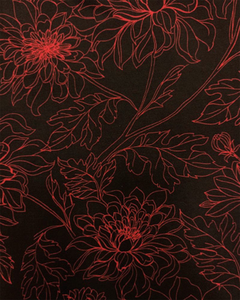 einfach Schön Midikleid Sandra schwarz-rot