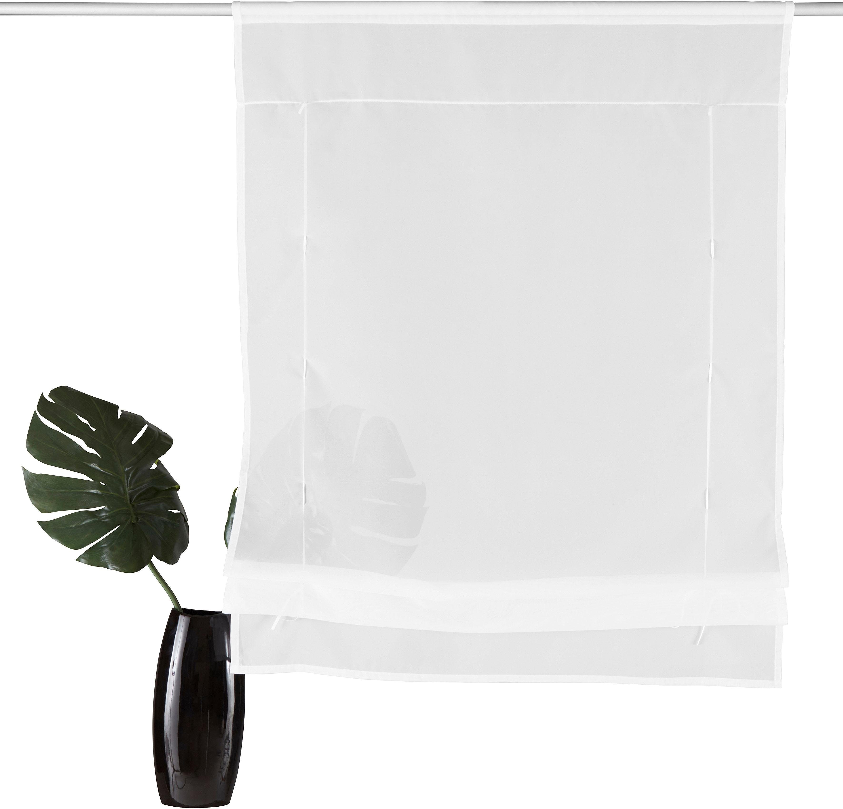 OTTO home Bändchenrollo Xana, mit Stangendurchzug, Bändchenrollo, Raffung mittels Bindebändern