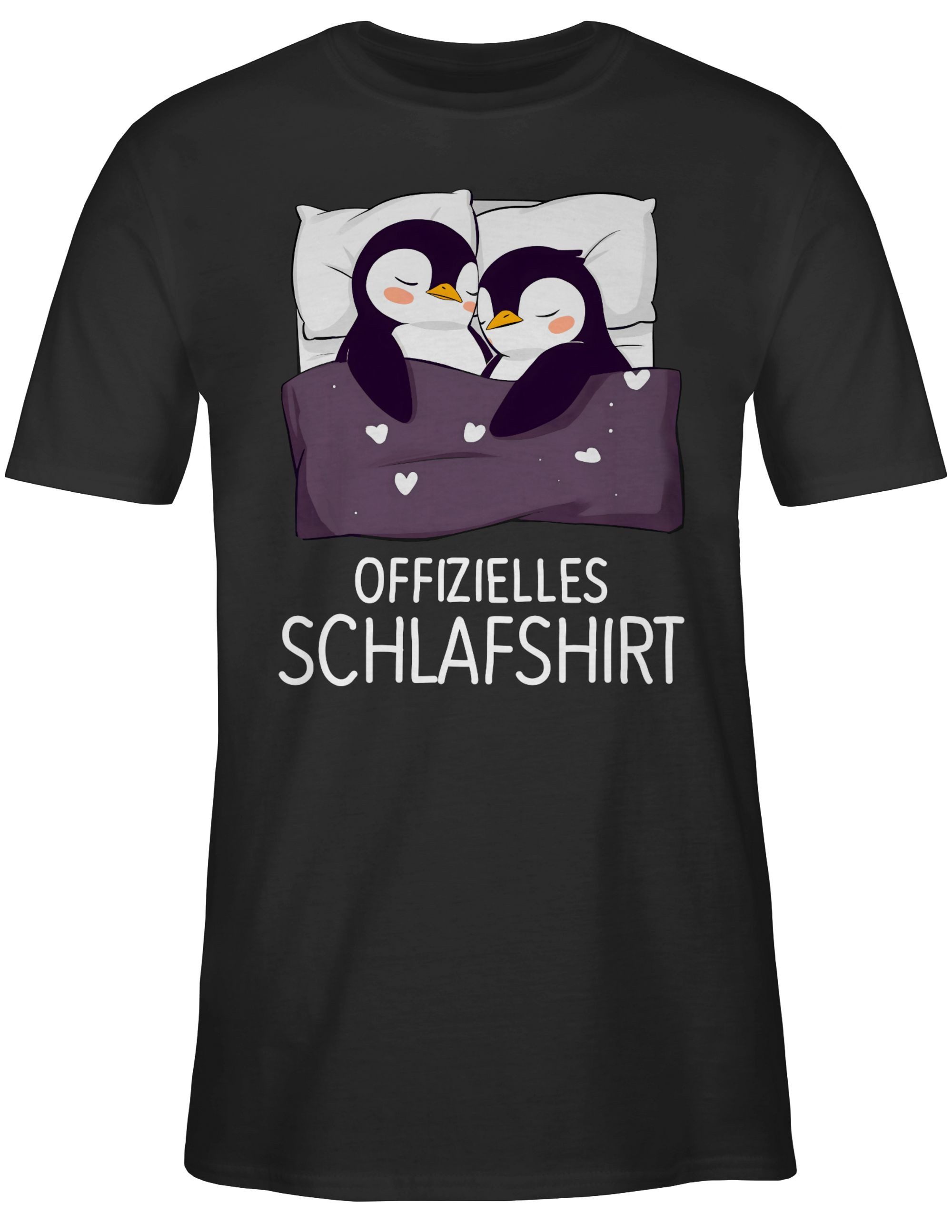 Shirtracer T-Shirt Offizielles Schlafshirt Pinguin Pärchen günstig online kaufen