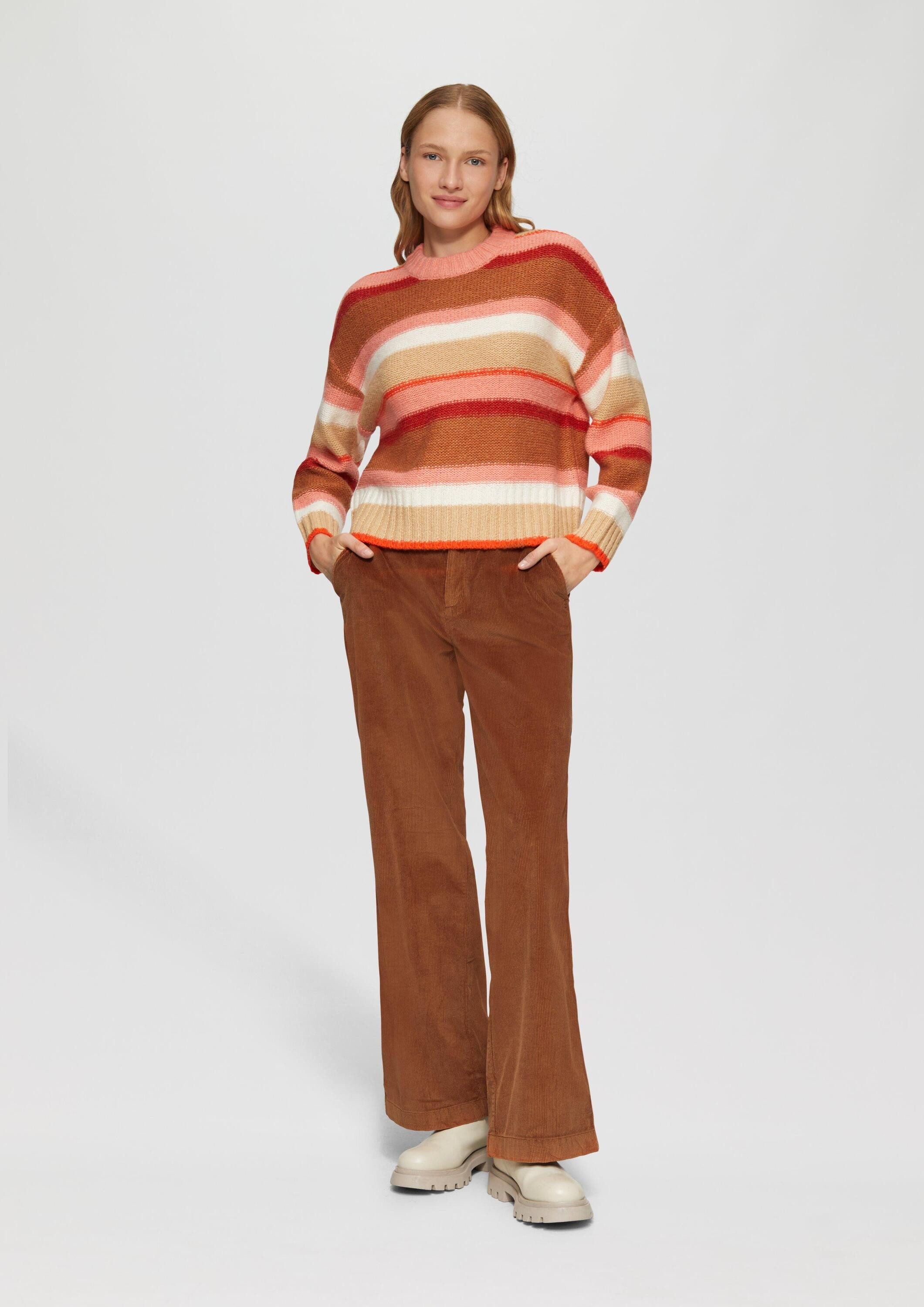 s.Oliver Chinos Hose Weiche Cordhose mit Wide Leg günstig online kaufen