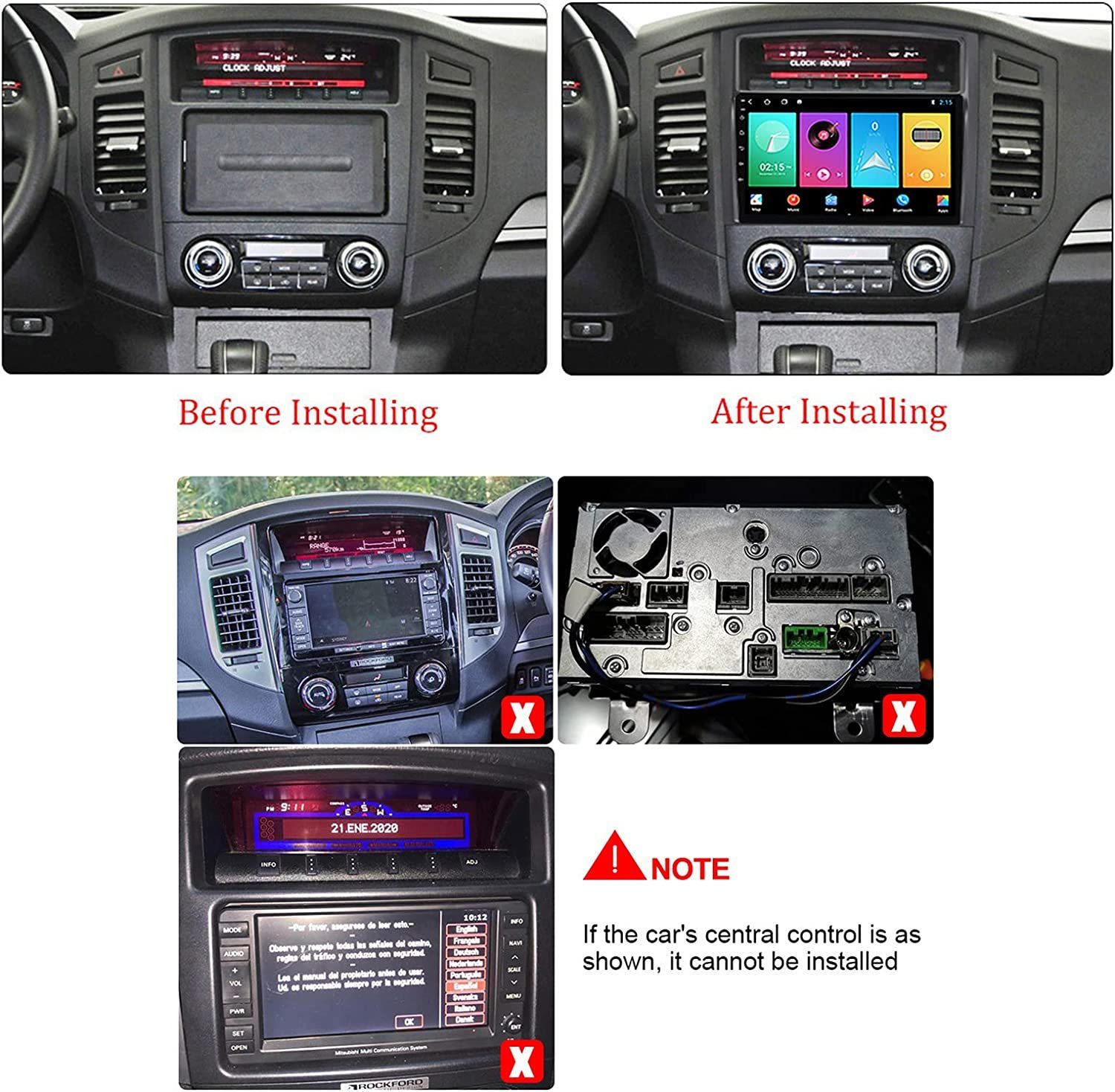 RDS 2006-2014 9'' Autoradio 11 Mitsubishi Android GABITECH für Carplay Pajero