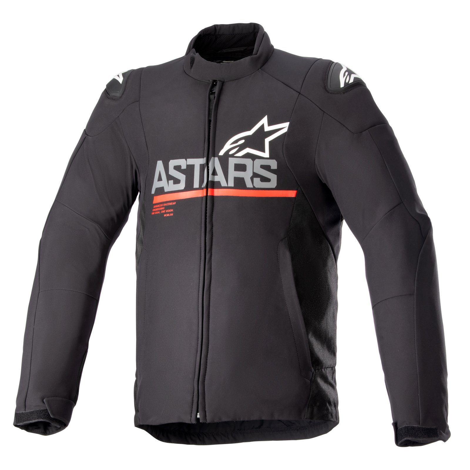 Motorradjacke Alpinestars SMX Waterproof Jacke schwarz / dunkelgrau / hellrot