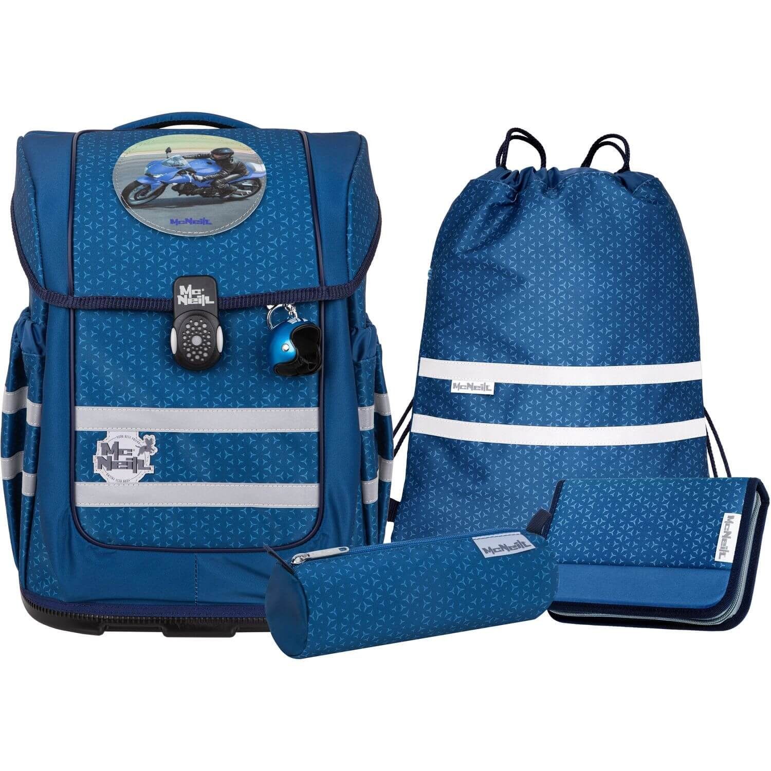 McNeill Schulranzen Schulranzen-Set ERGO COMPACTO 5tlg. TETRA