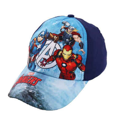 MARVEL Baseball Cap »Avengers Thor Iron Man Captain America Jungen Basecap« Gr. 52 bis 56, Blau oder Rot