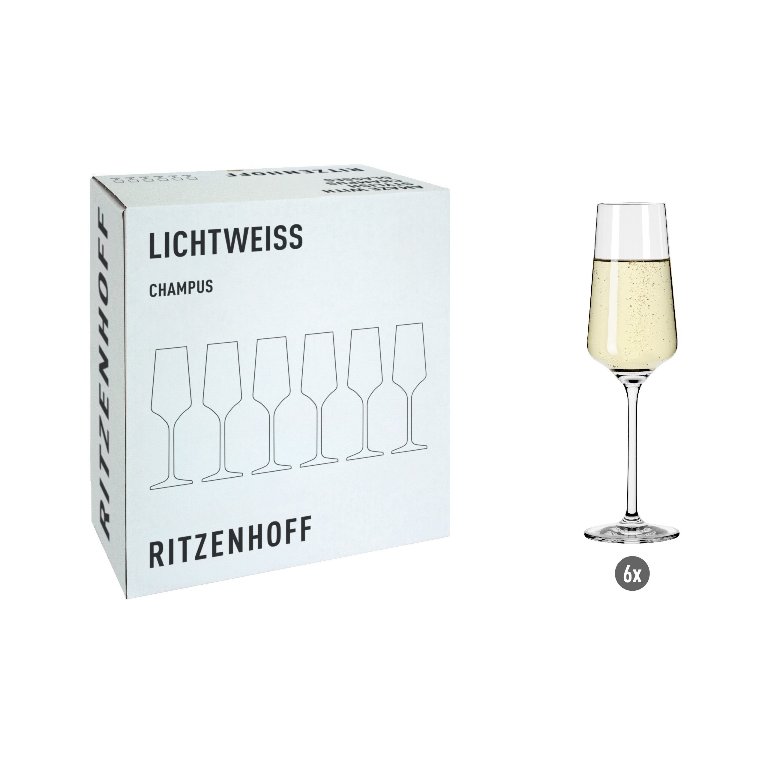 Ritzenhoff Gläser-Set Lichtweiß