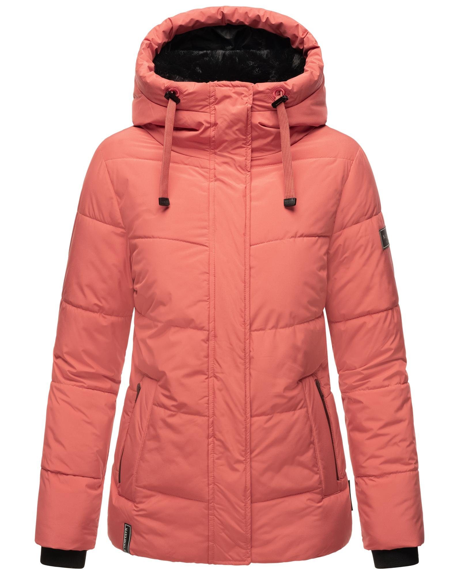 Navahoo Steppjacke Sag ja XIV Warme gesteppte Winterjacke mit Kapuze