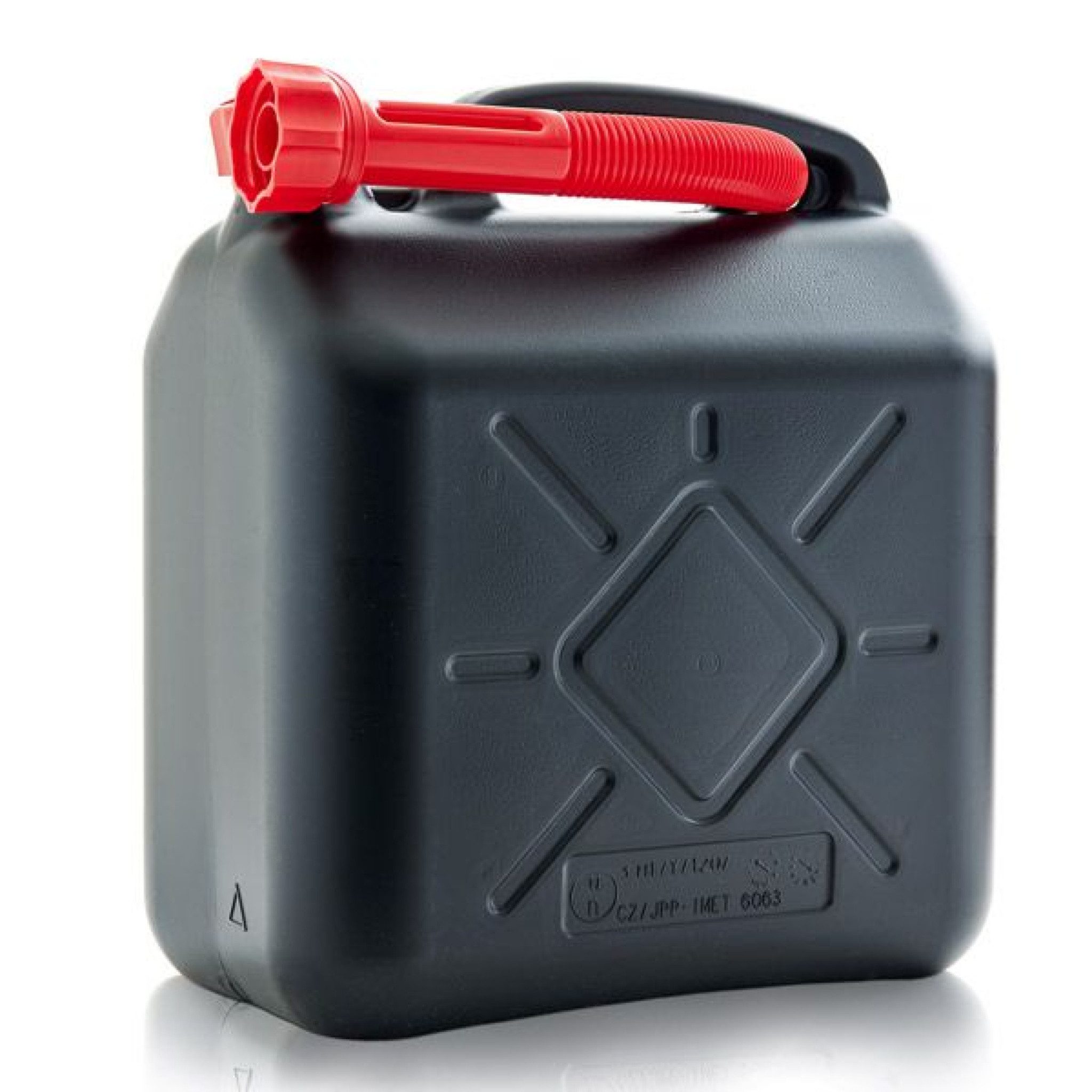 Hecht Benzinkanister mit flexiblem Ausgießrohr, 5 Liter, UN-Zulassung