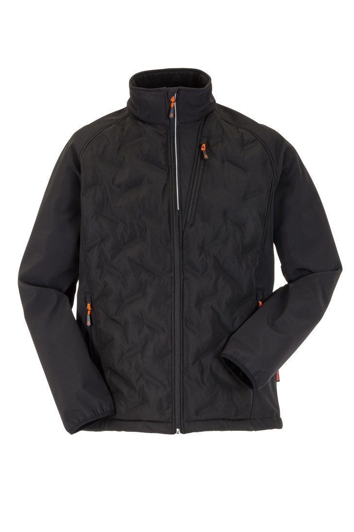 Planam Outdoorjacke PLANAM Unisex Strike-Jacke OUTDOOR Steppung Reflex Schwarz