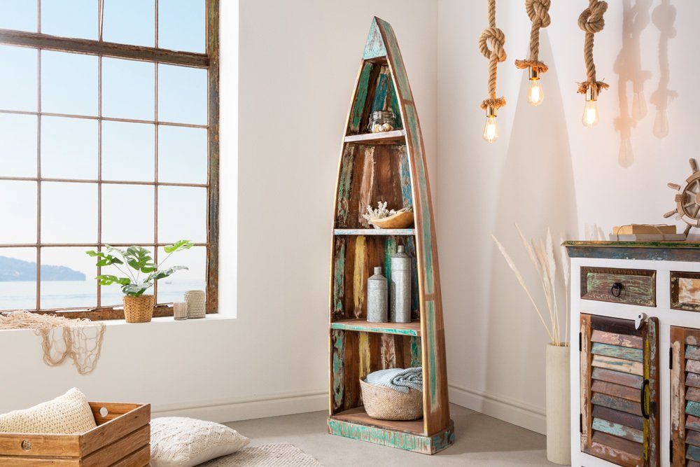 riess-ambiente Standregal JAKARTA 190cm natur / bunt, Einzelartikel 1-tlg., günstig online kaufen