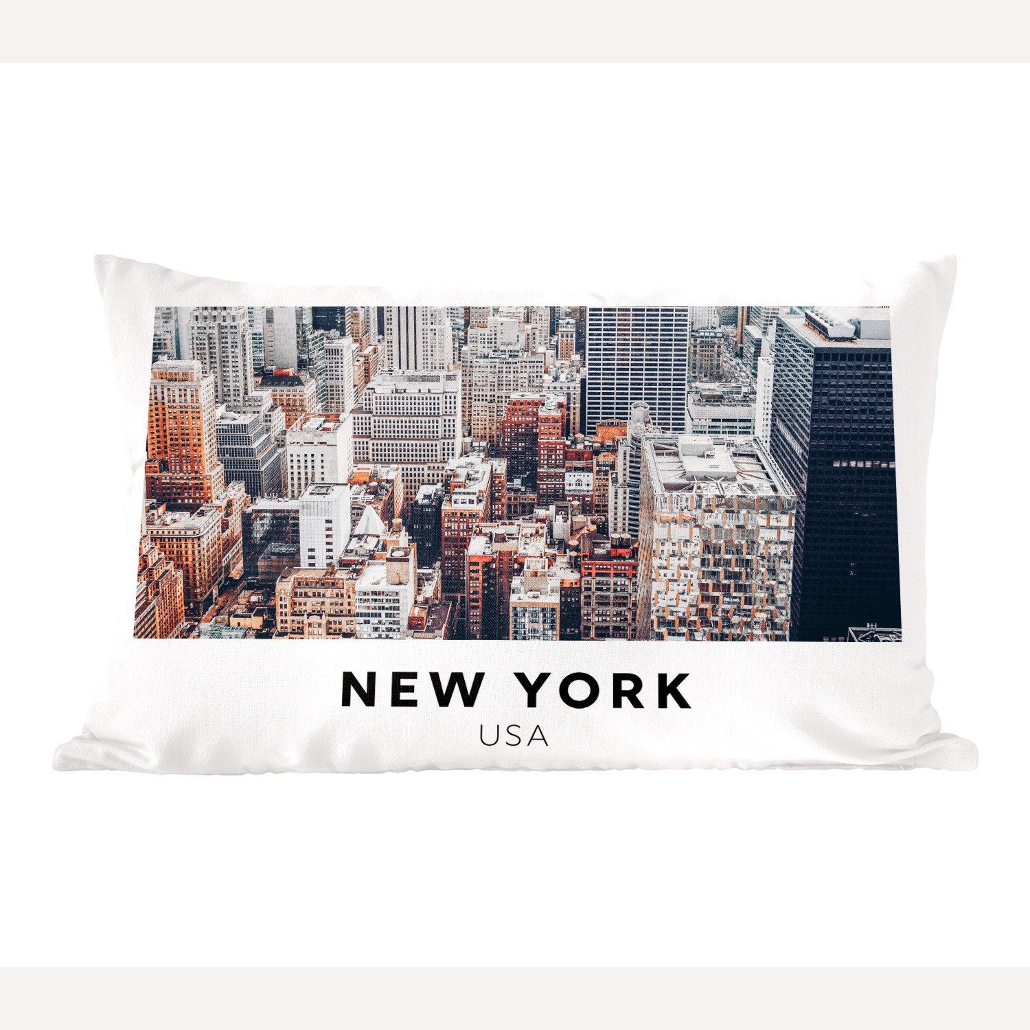 MuchoWow Dekokissen New York - Amerika - Architektur, Wohzimmer Dekoration, Zierkissen, Dekokissen mit Füllung, Schlafzimmer