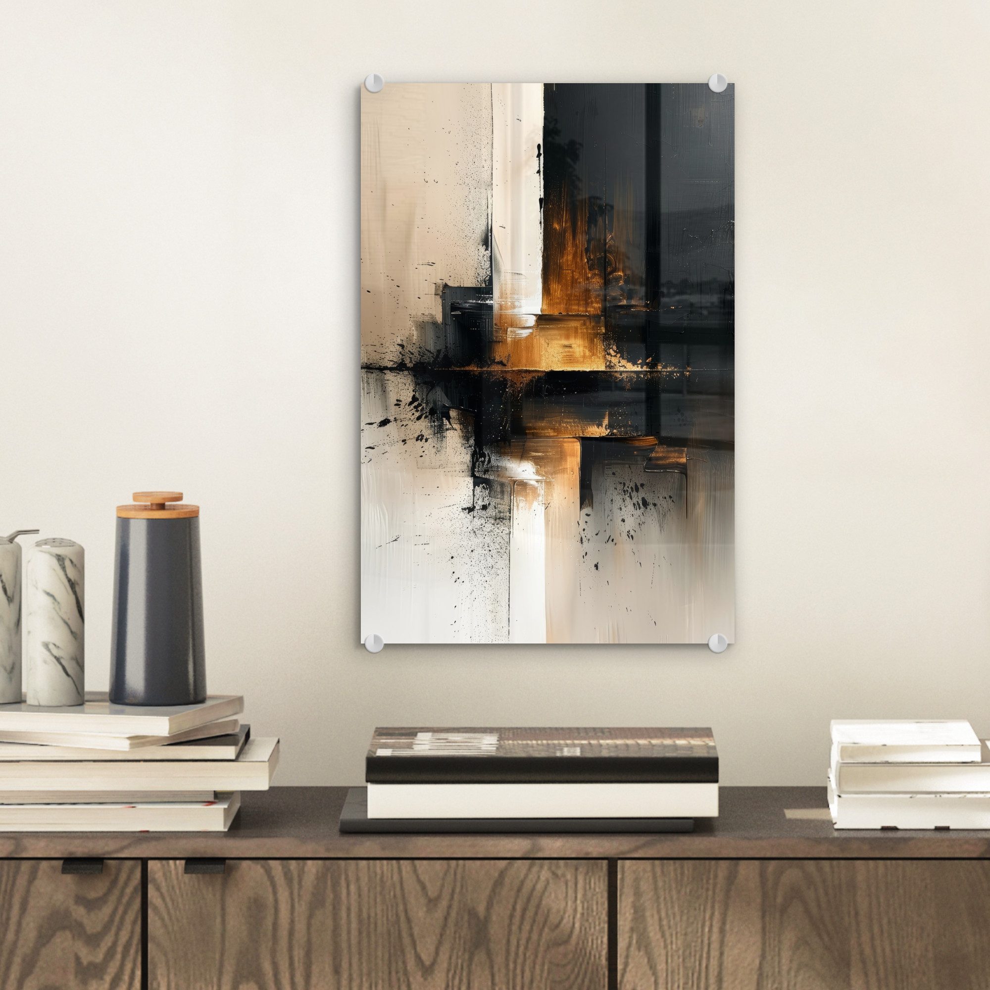 MuchoWow Acrylglasbild Modern - Schwarz - günstig online kaufen