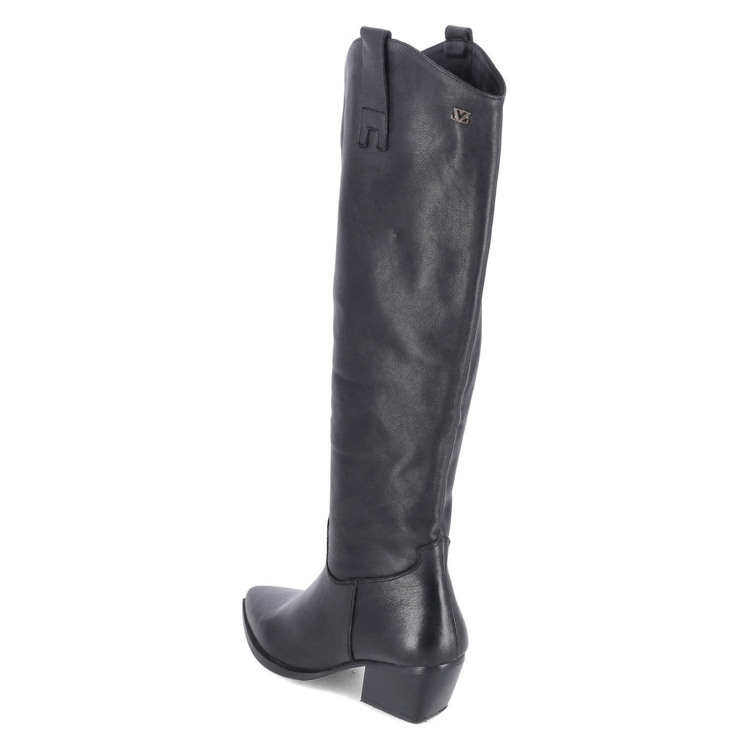 Lazamani LAZAMANI LA85717 BLACK Damen Glattleder black Westernstiefel