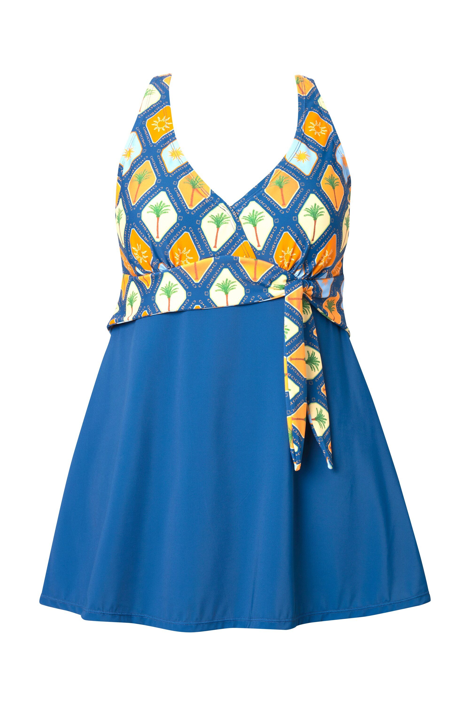 Ulla Popken Badekleid Badekleid Schleife Softcups Neckholder-Optik günstig online kaufen