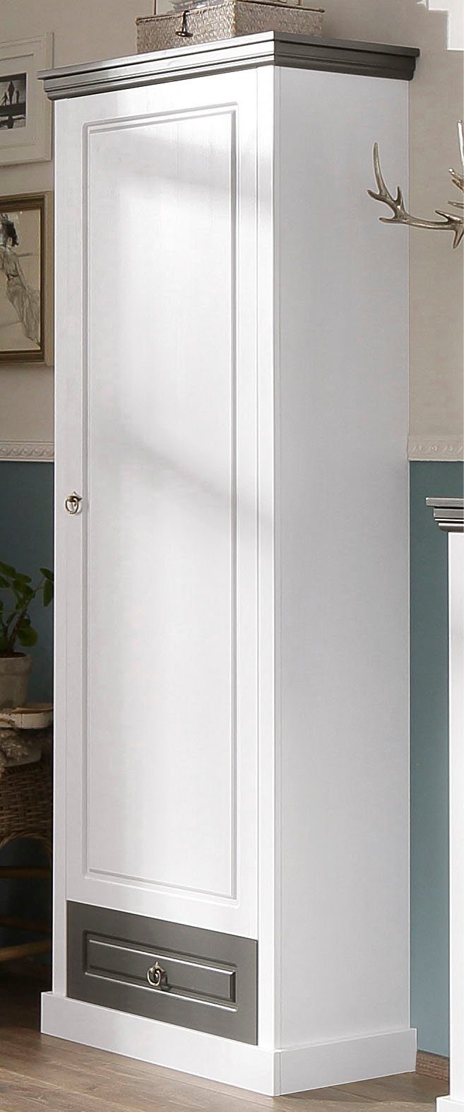 Home affaire Garderobenschrank Basilico aus massiver günstig online kaufen