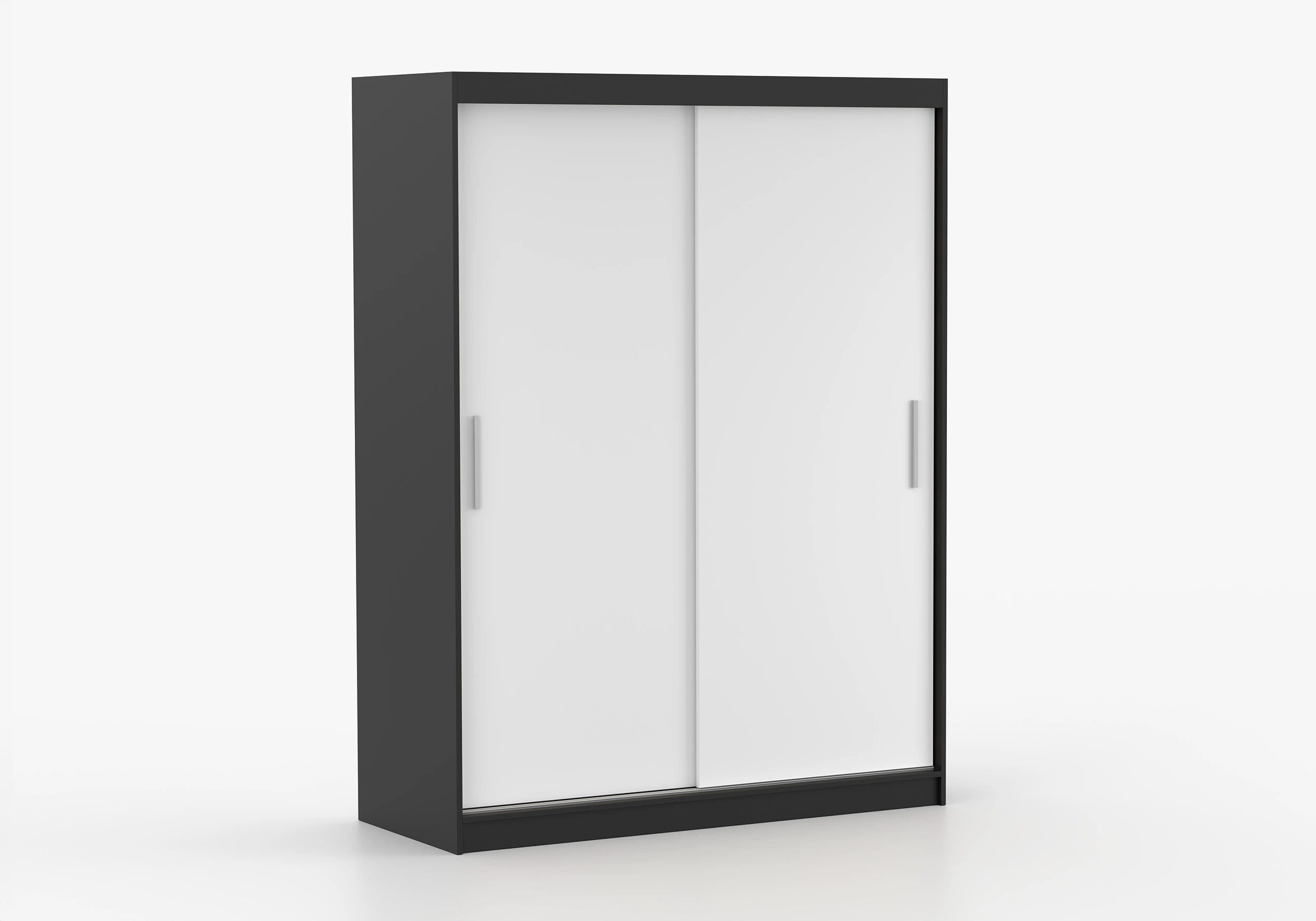 imoebel24 Schwebetürenschrank VISTA 04 150 cm - Schwarz / Weiss günstig online kaufen