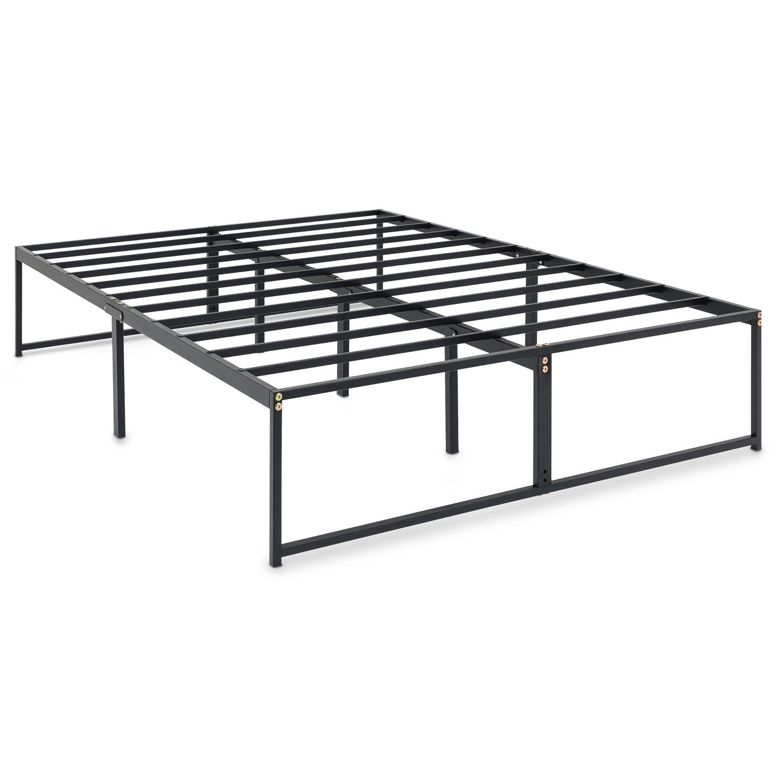 IDIMEX Futonbett SOVE, Bettgestell 140x190 cm aus Metall mit minimalistischem Design Schwarz