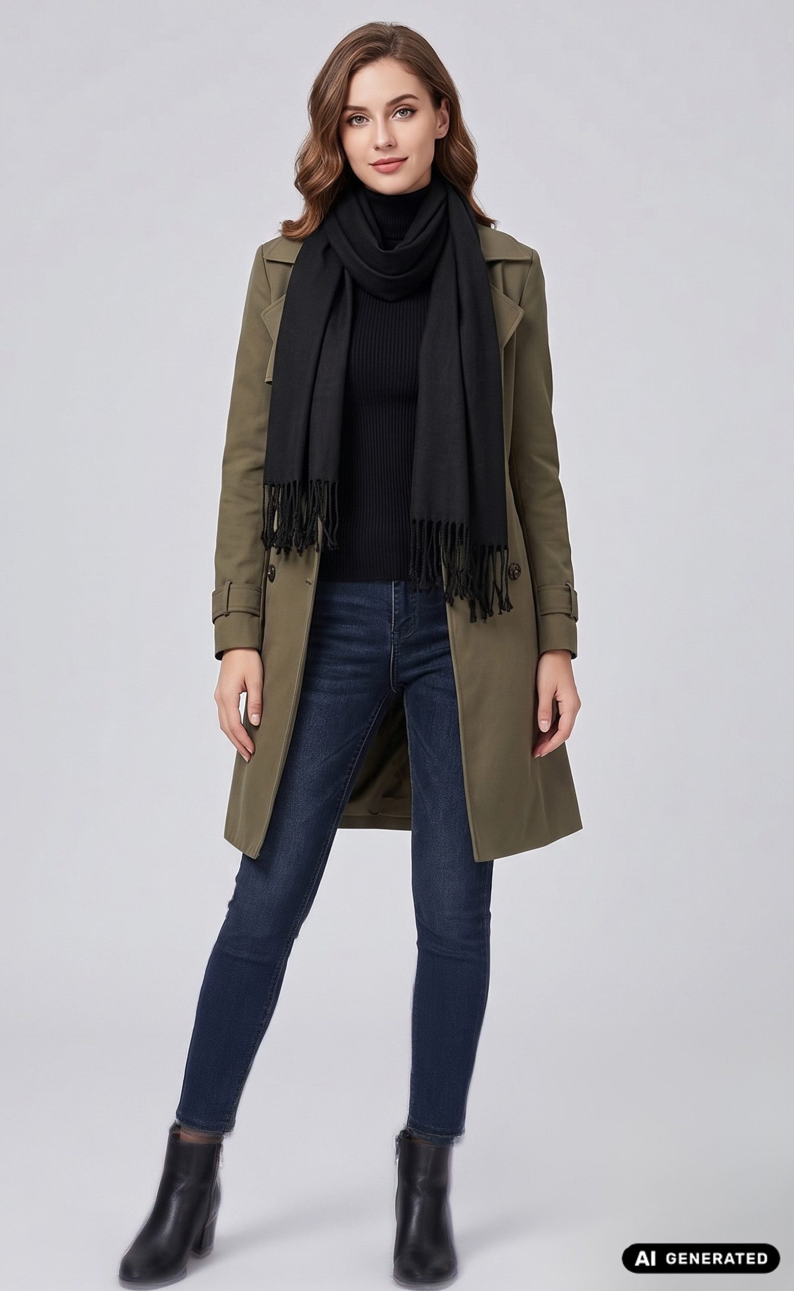AvaMia Modeschal Winterschal warm Anschmiegsamer Stola Schal, Winterschal