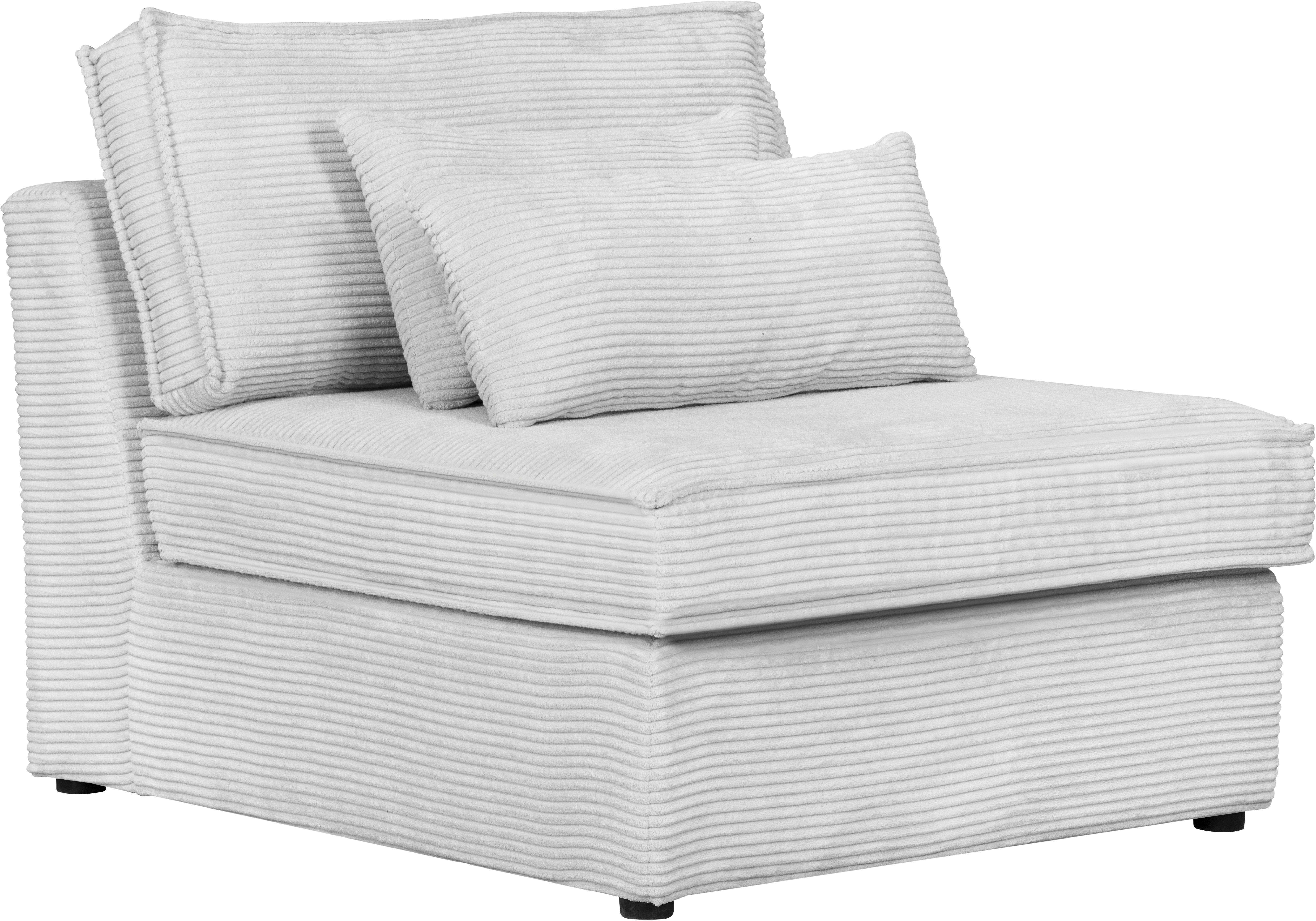 RAUM.ID Sofa-Mittelelement Florid, als Teil eines Modulsofas, fester  Sitzkomfort, auch in Cord, Individuell zu kombinieren - fest montierbar an  andere Module | Sofaelemente