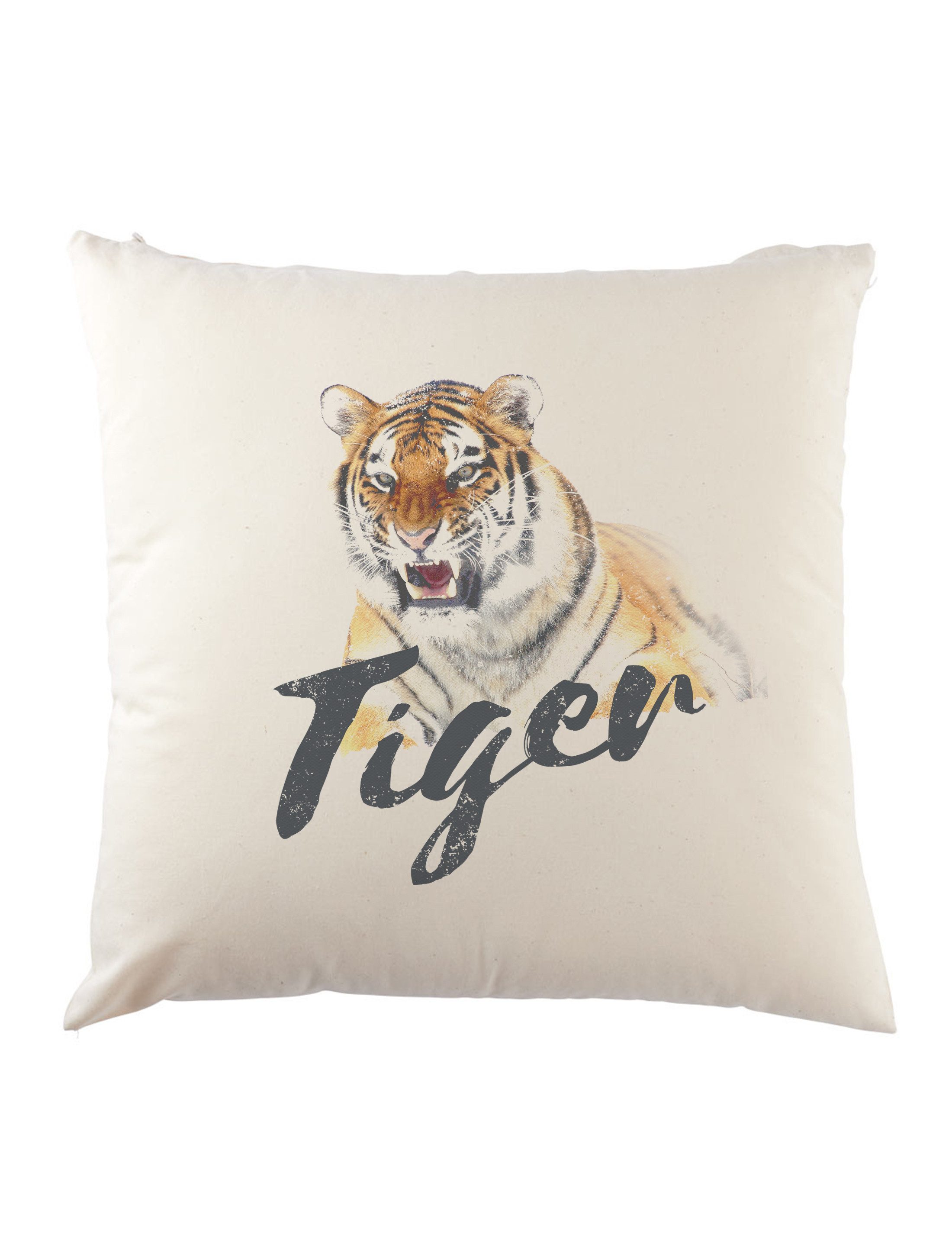 Urban Backwoods Dekokissen Tiger Dekokissen Tigers Tattoo Asia White Animal Wildlife Africa, Welfare Cat Raubkatze Katze