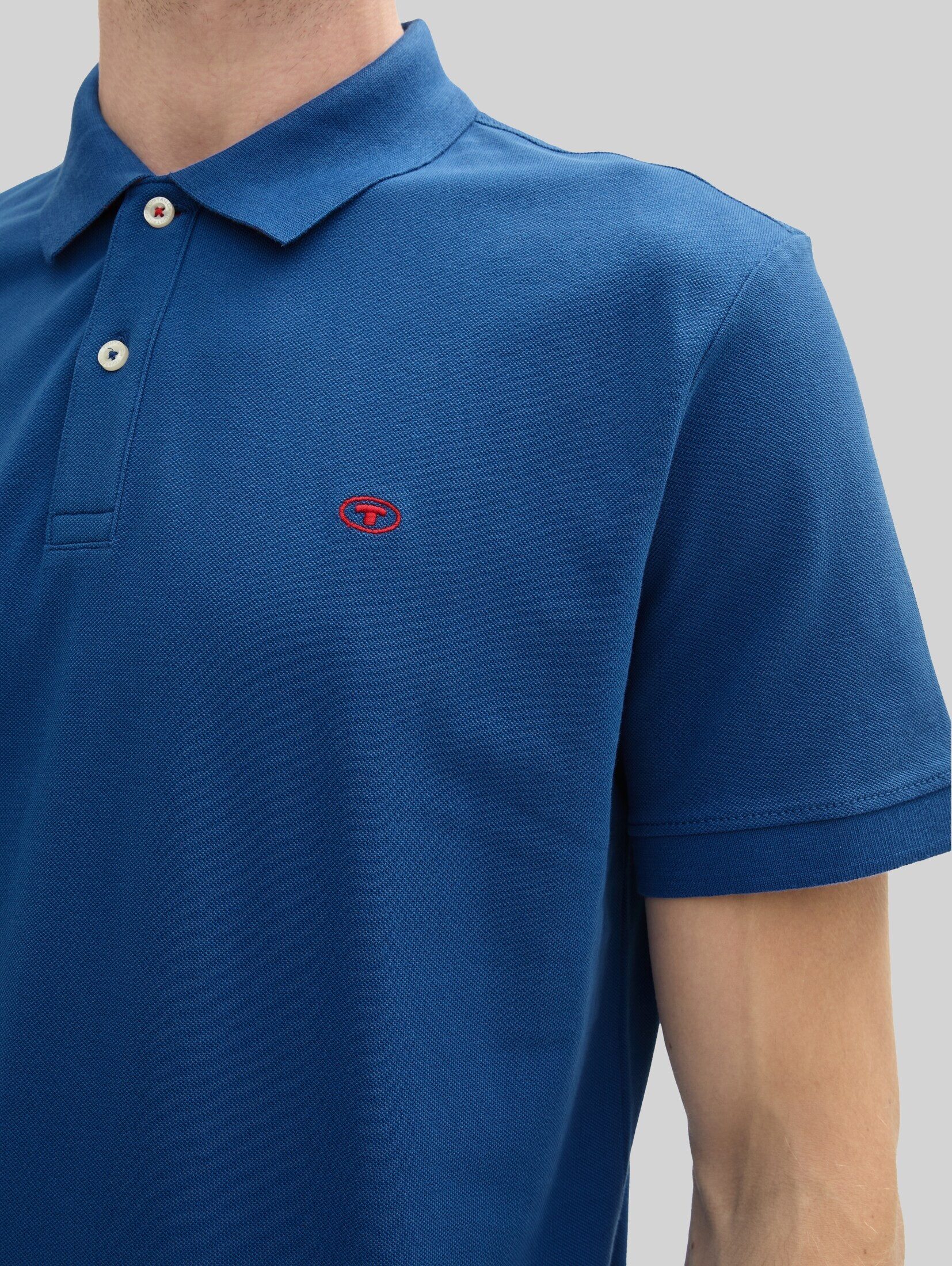 TOM TAILOR Poloshirt Poloshirts (im Einserpack) Piqué Poloshirt aus Baumwolle