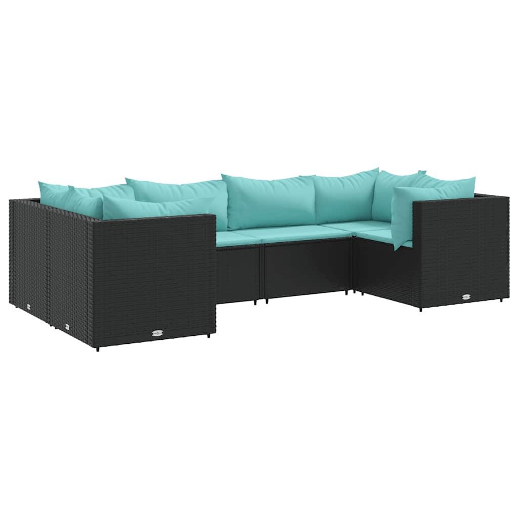 vidaXL Gartenlounge-Set 6-tlg. Garten-Lounge-Set mit Kissen günstig online kaufen