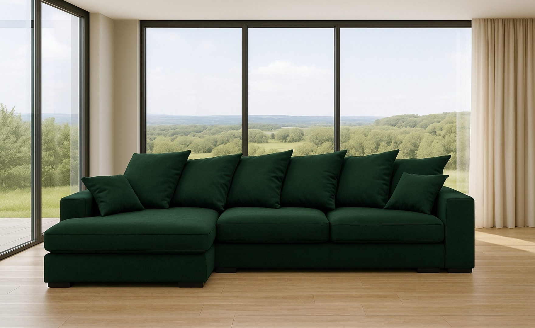 Ecksofa Ecksofa Sofa L-form, Couch L-form Gabon Ottomane Links/Rechts