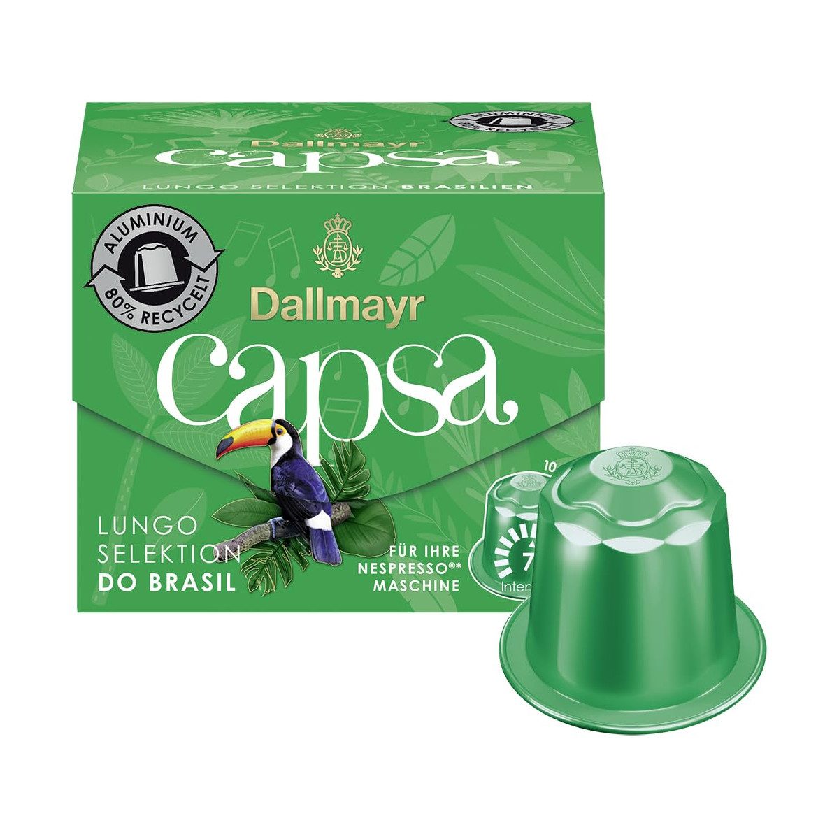 DALLMAYR Kaffee, Dallmayr Capsa Lungo Selektion d Oro Brasil 10 Kapseln 56g 6er Pack